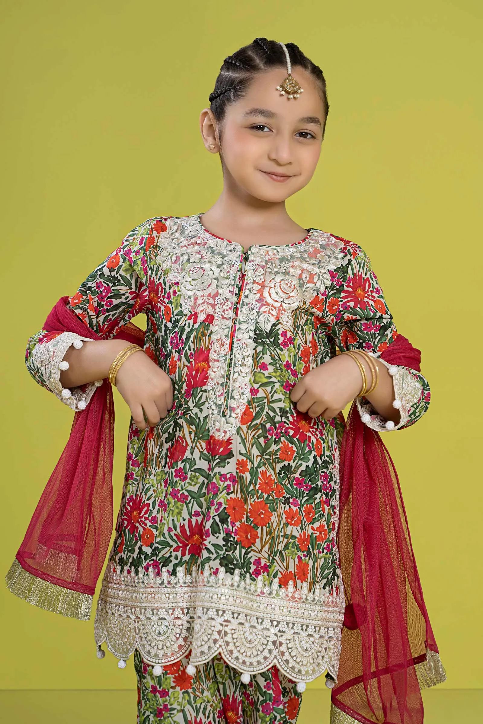 3 Piece Embroidered Lawn Suit | MKD-EF24-25