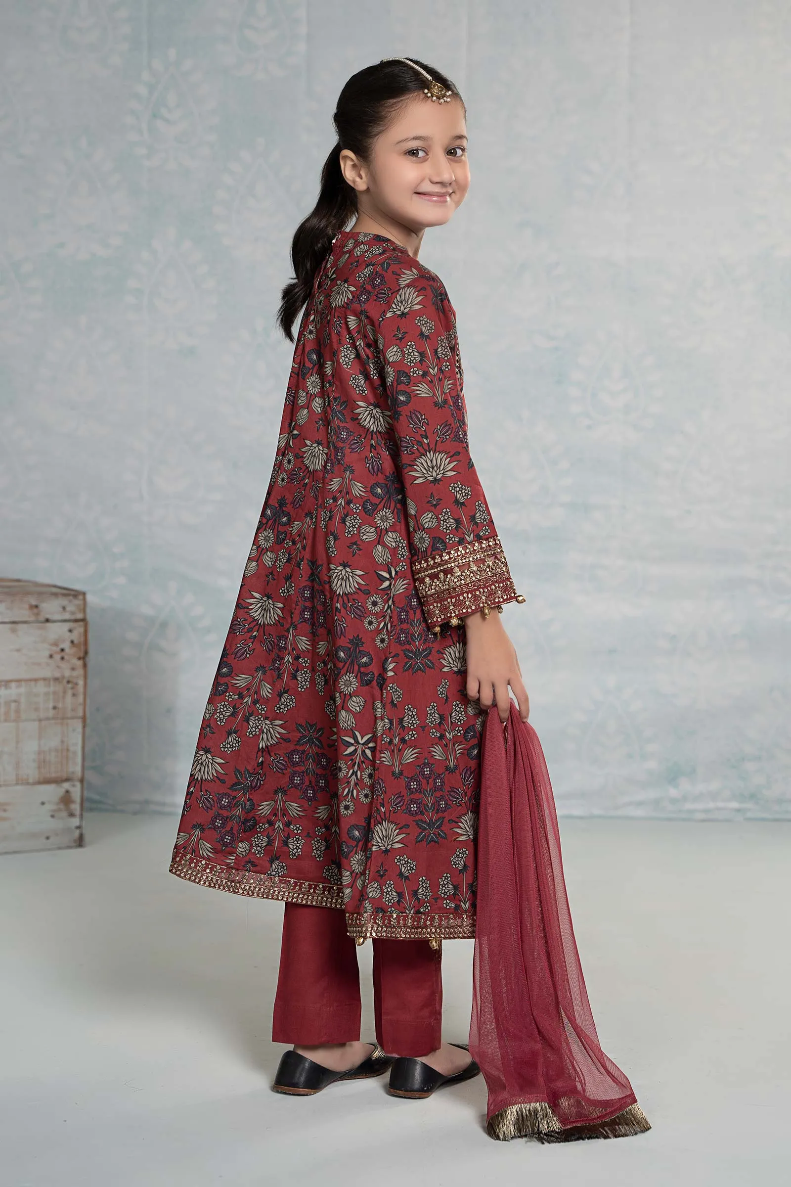 3 Piece Embroidered Lawn Suit | MKD-EF24-26