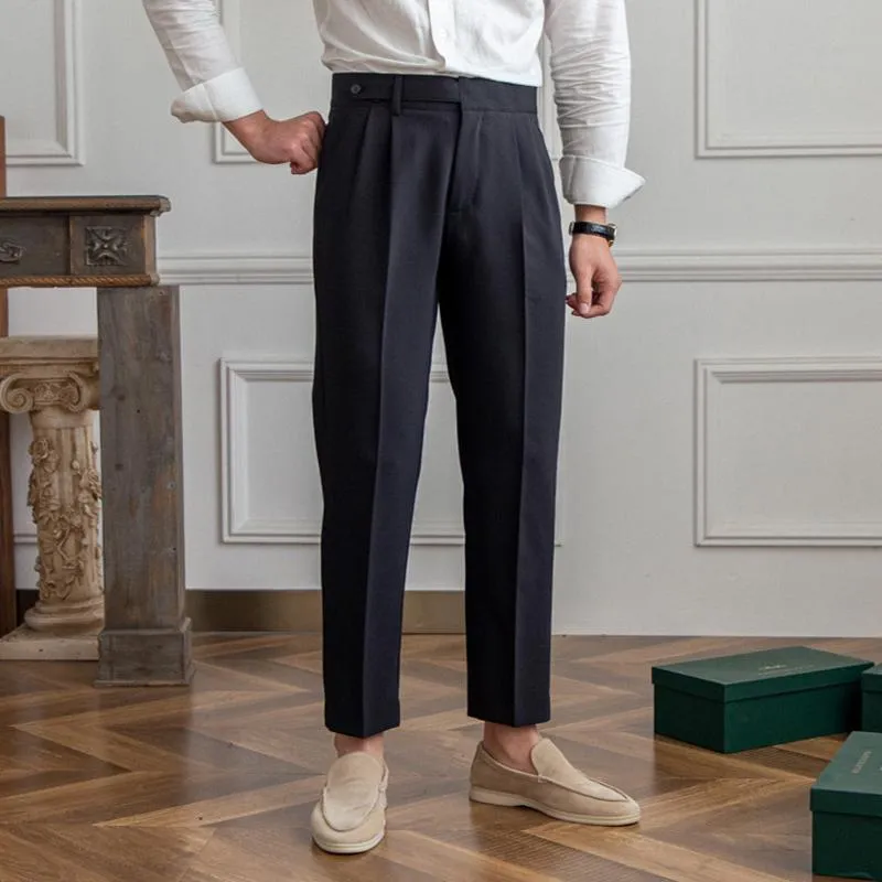 Ancien | Neapolitan High Waist Straight Suit Trousers