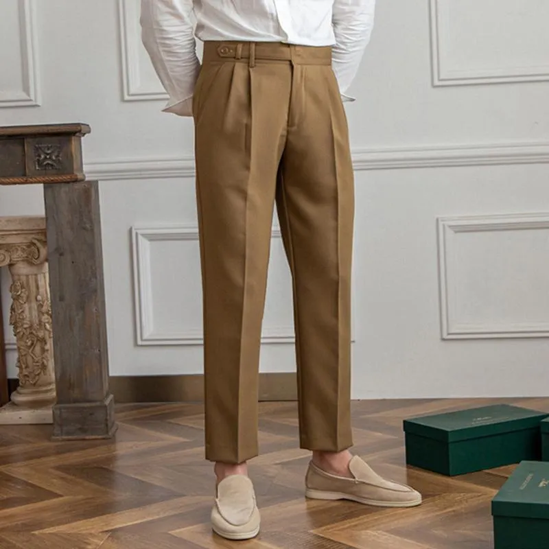 Ancien | Neapolitan High Waist Straight Suit Trousers