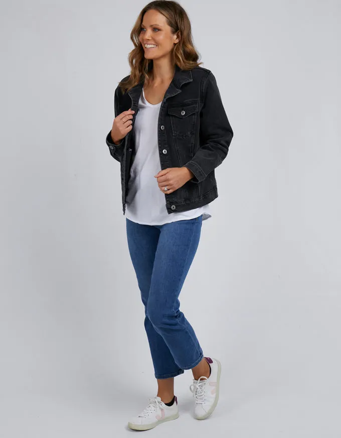 Angie Denim Jacket - Black