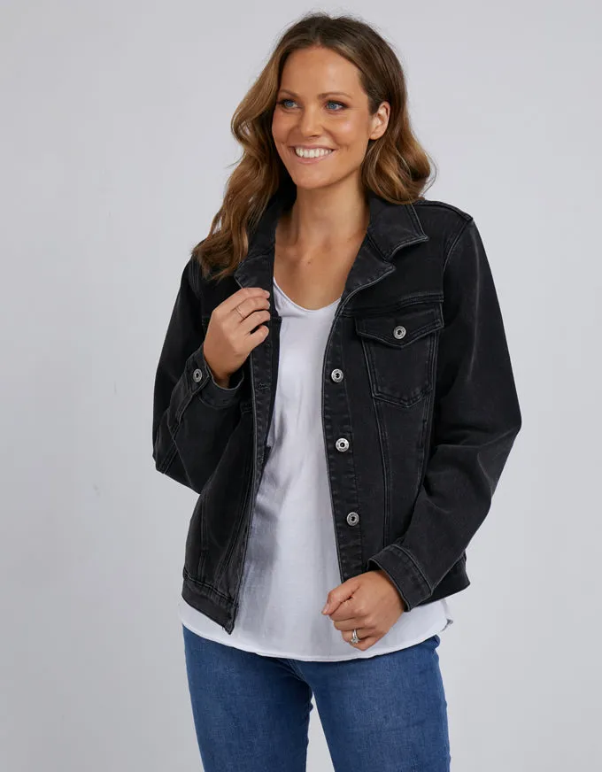 Angie Denim Jacket - Black