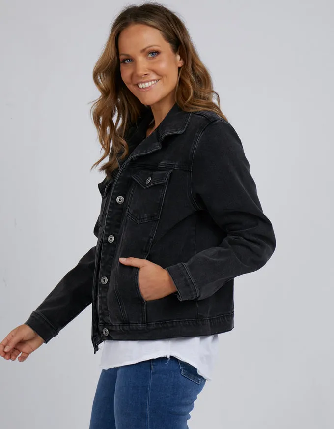 Angie Denim Jacket - Black