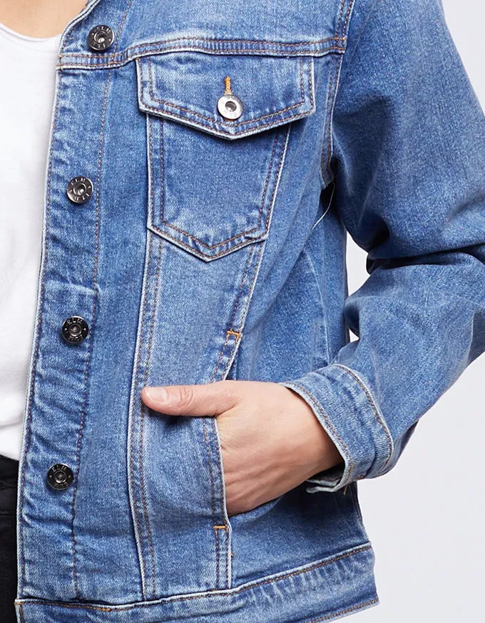 Angie Denim Jacket Blue