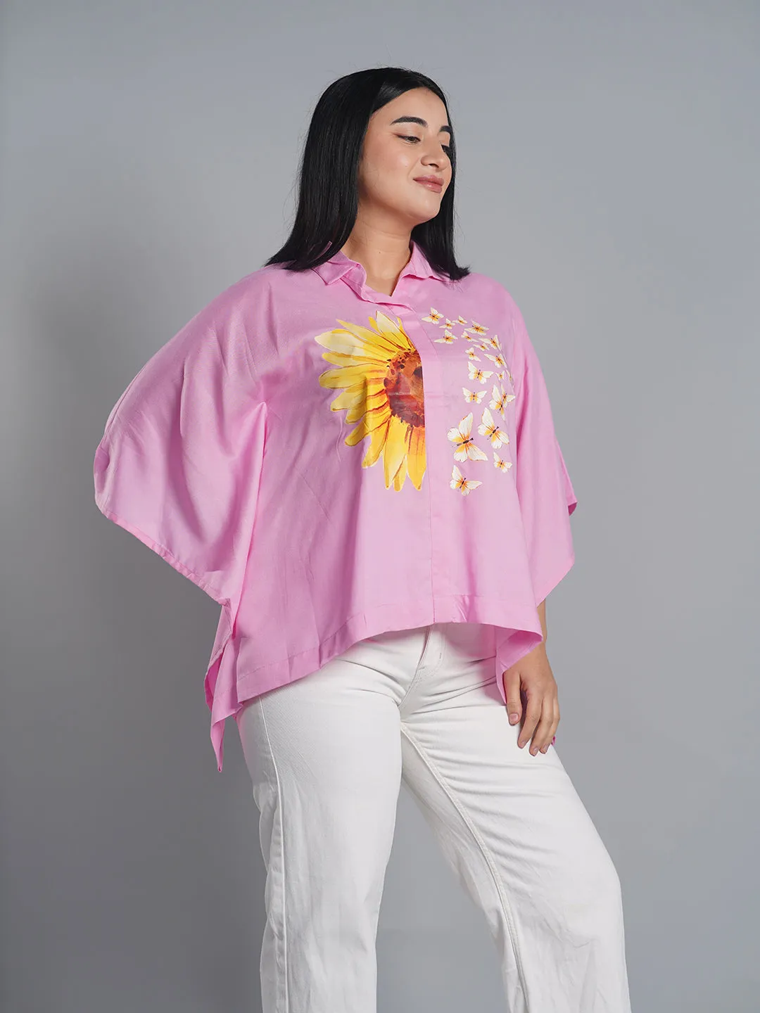 BabyPink Kaftan Top - Tournesol