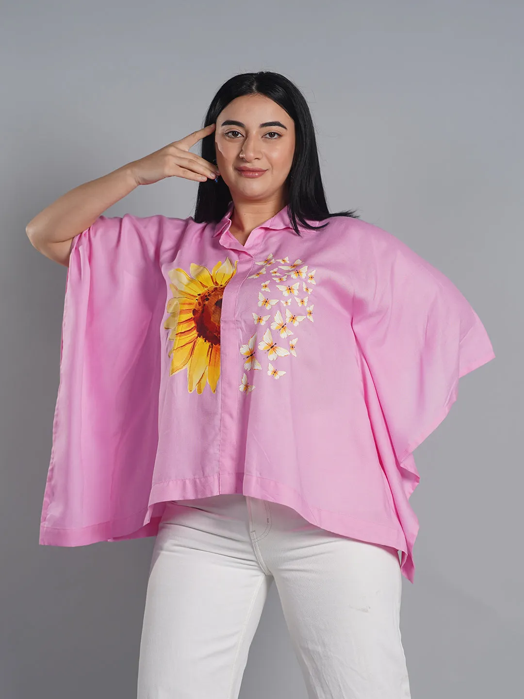 BabyPink Kaftan Top - Tournesol