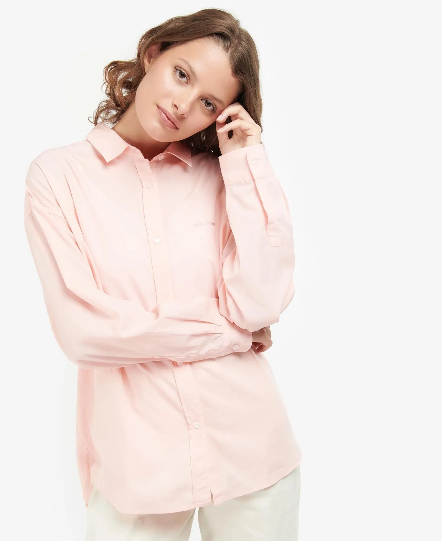 Barbour Kenmore Shirt in Pink LSH1524