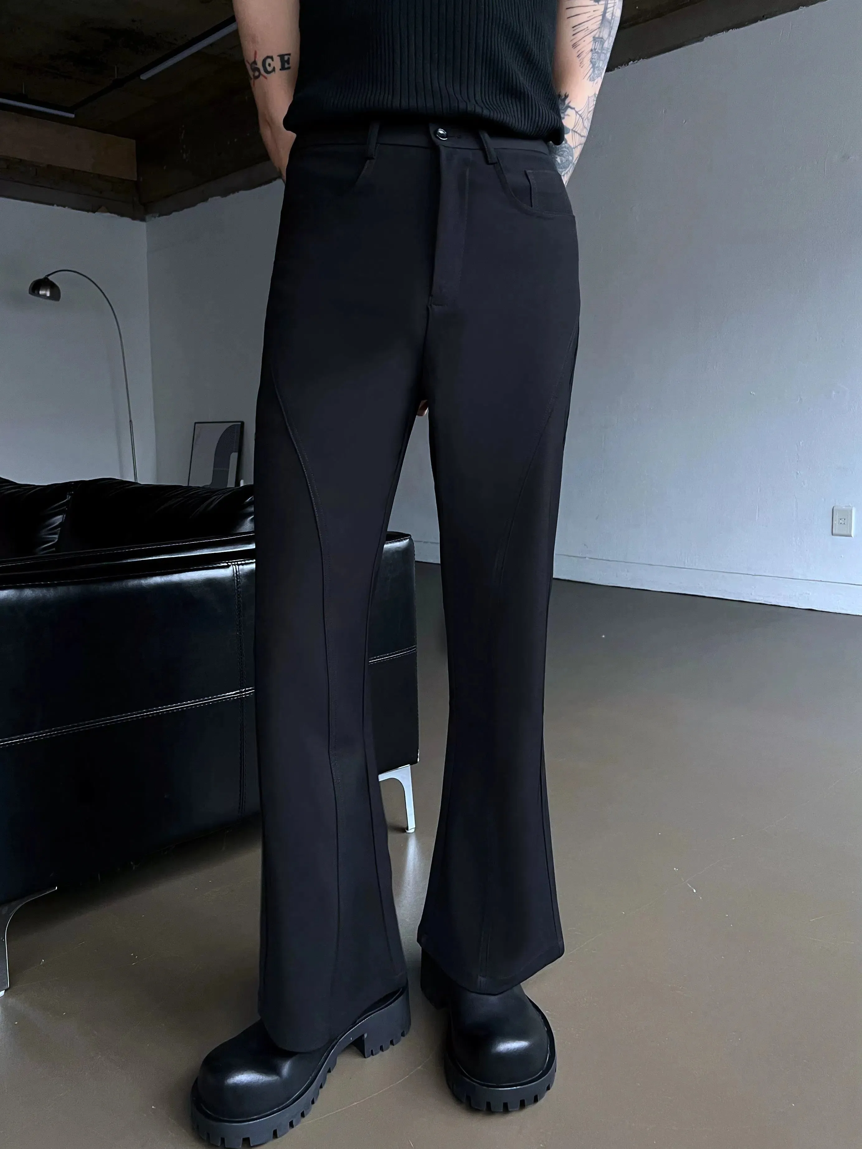 Black Slim Fit Dress Pants