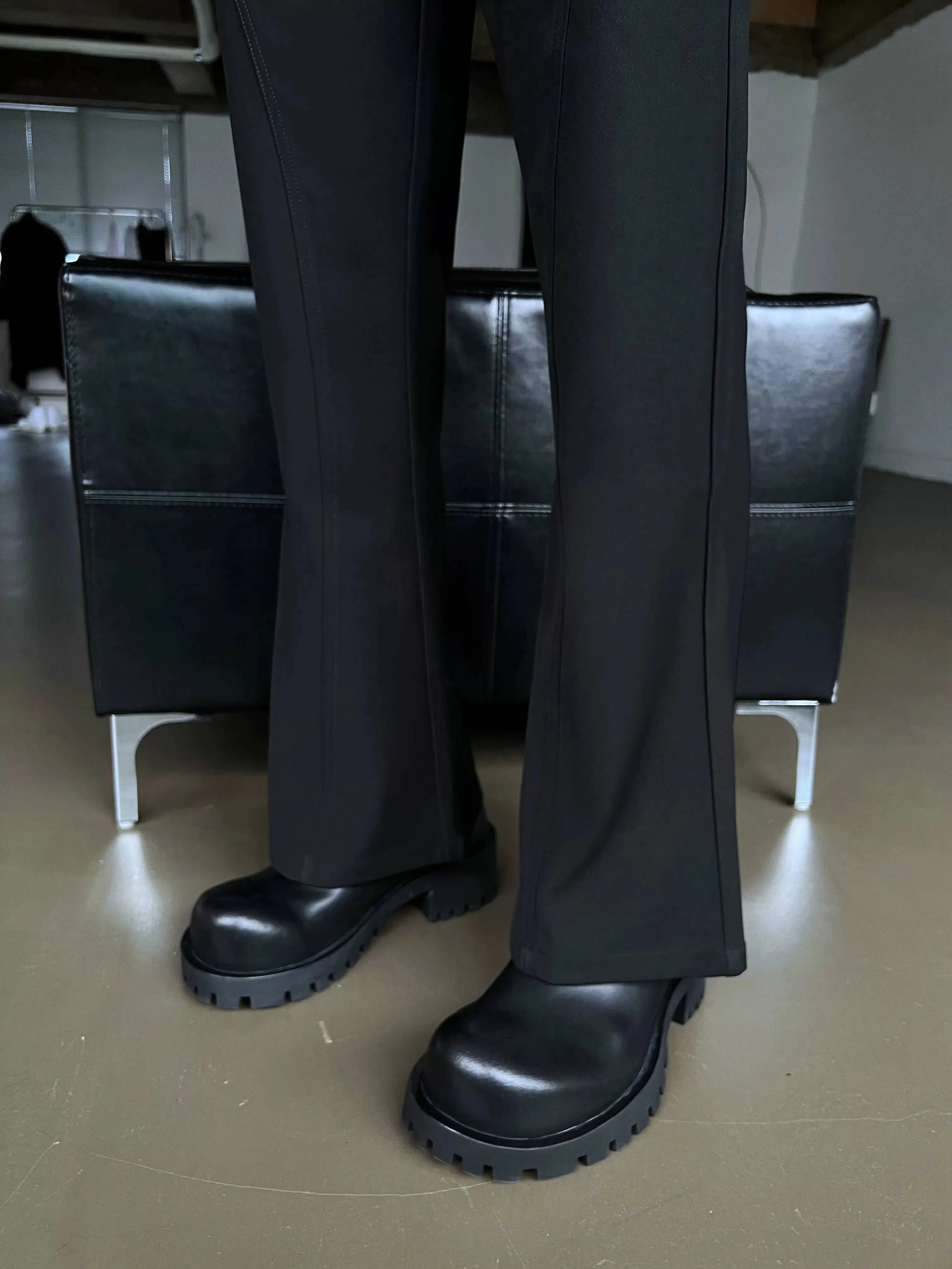 Black Slim Fit Dress Pants