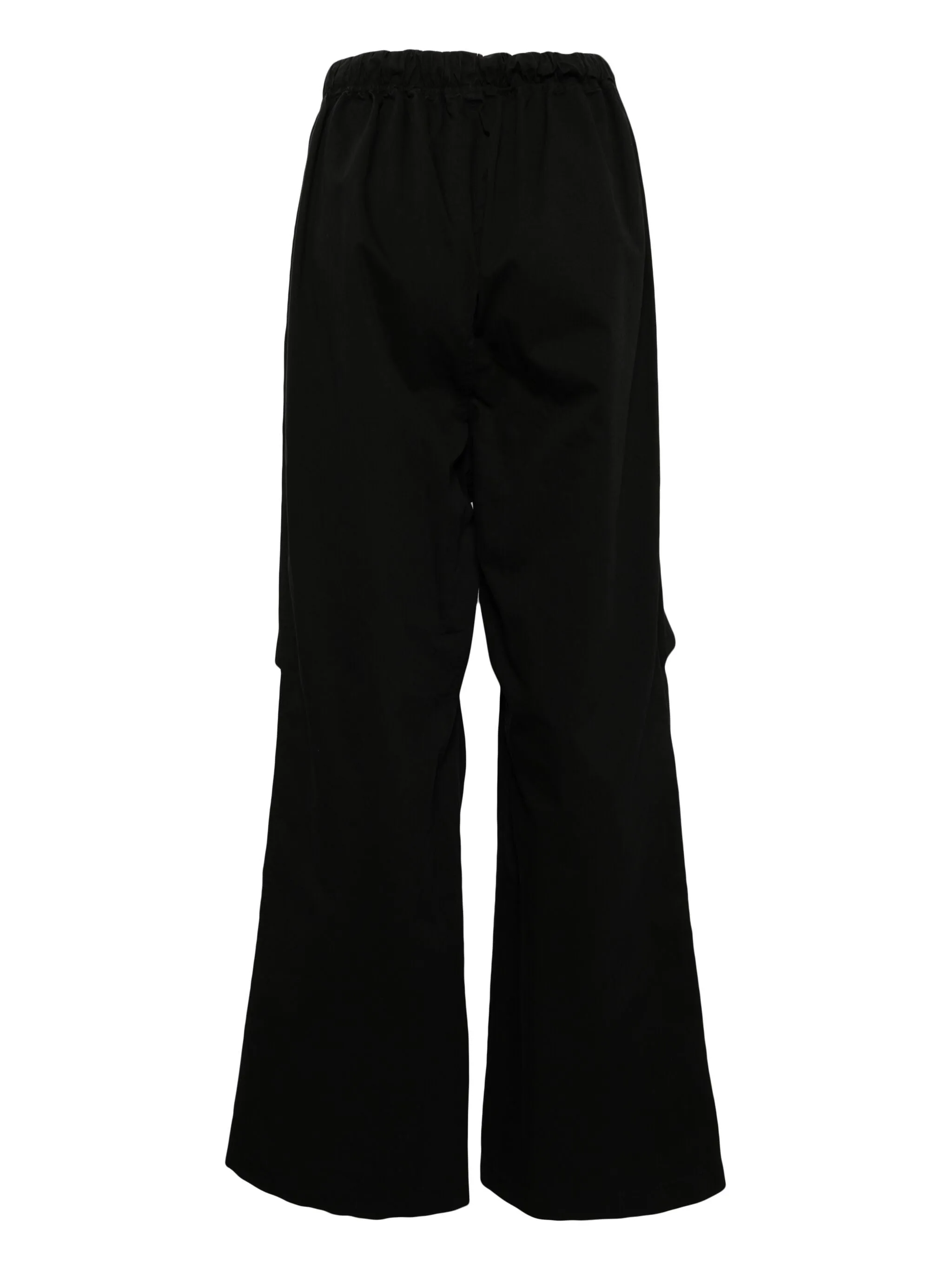 Black Wide-Fit Basic Pants