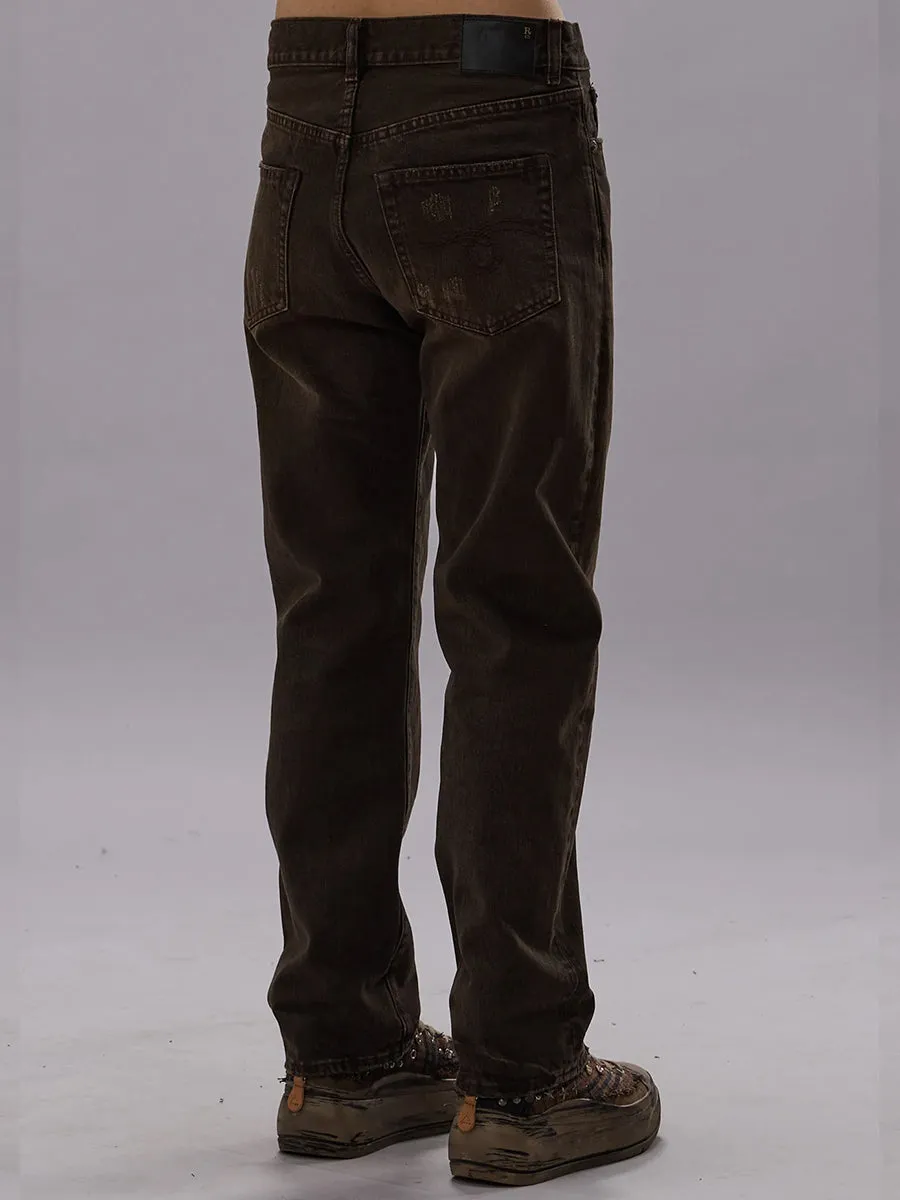 Boyfriend Jean in Vintage Chocolate Brown