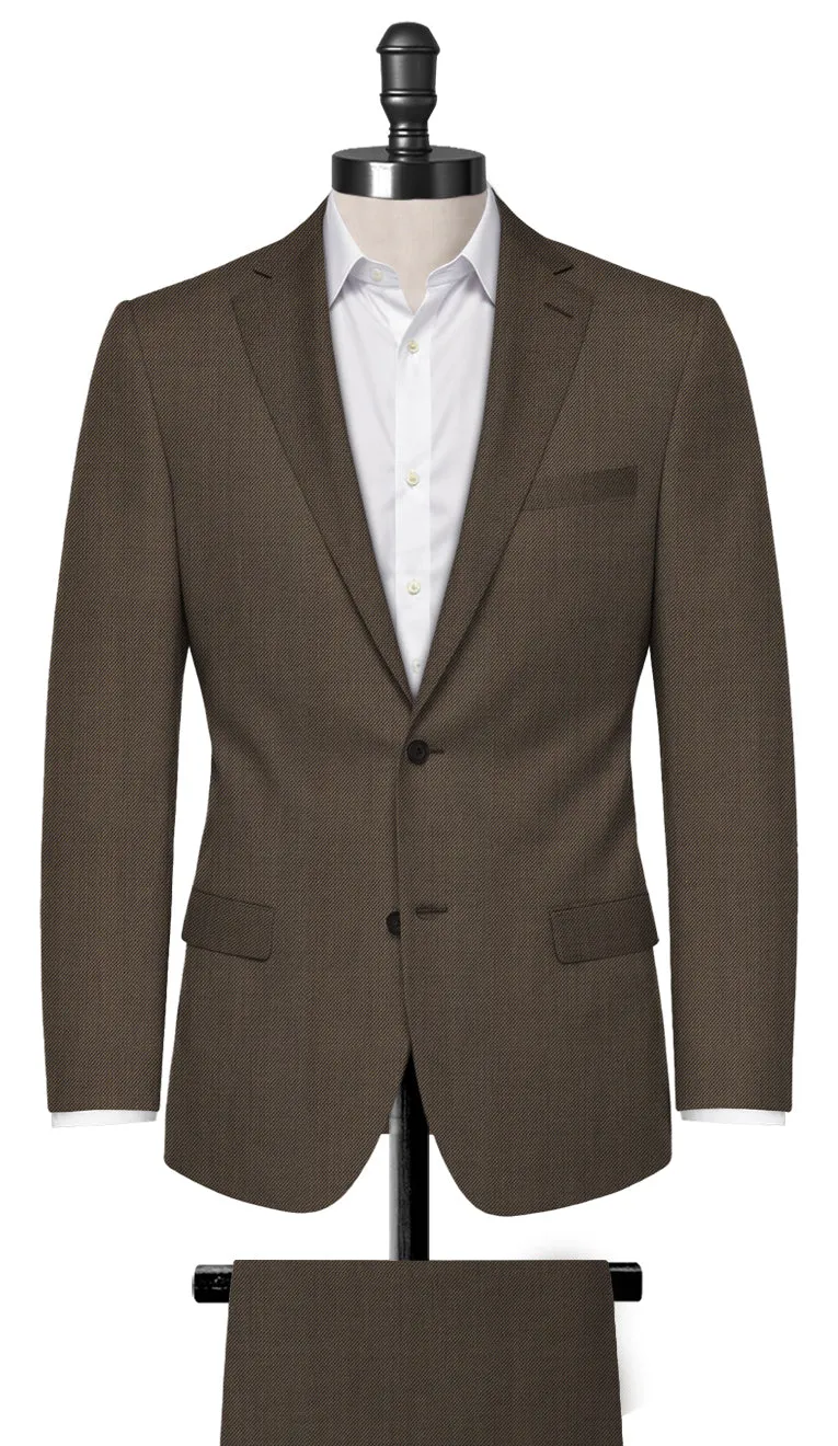 Brown Sharkskin Suit