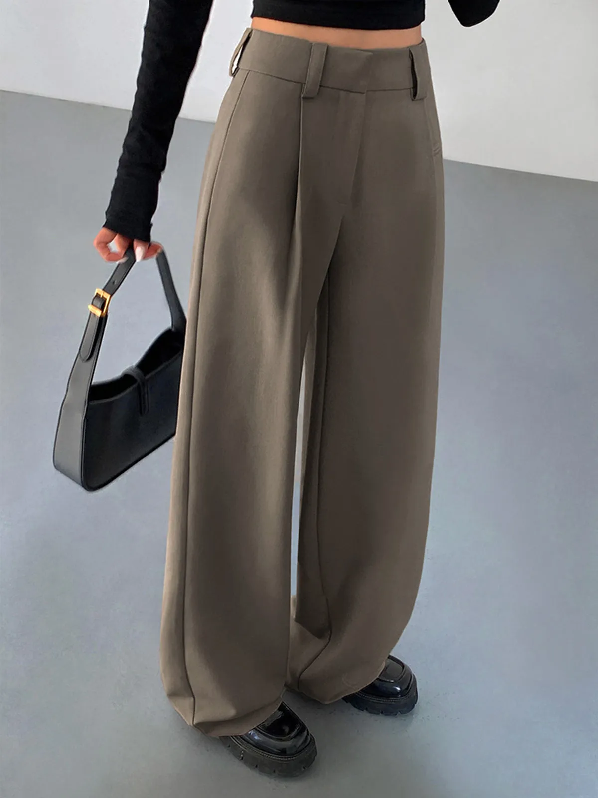 Business Casual Graceful Pleat Dress Pants