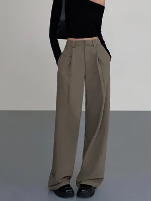 Business Casual Graceful Pleat Dress Pants