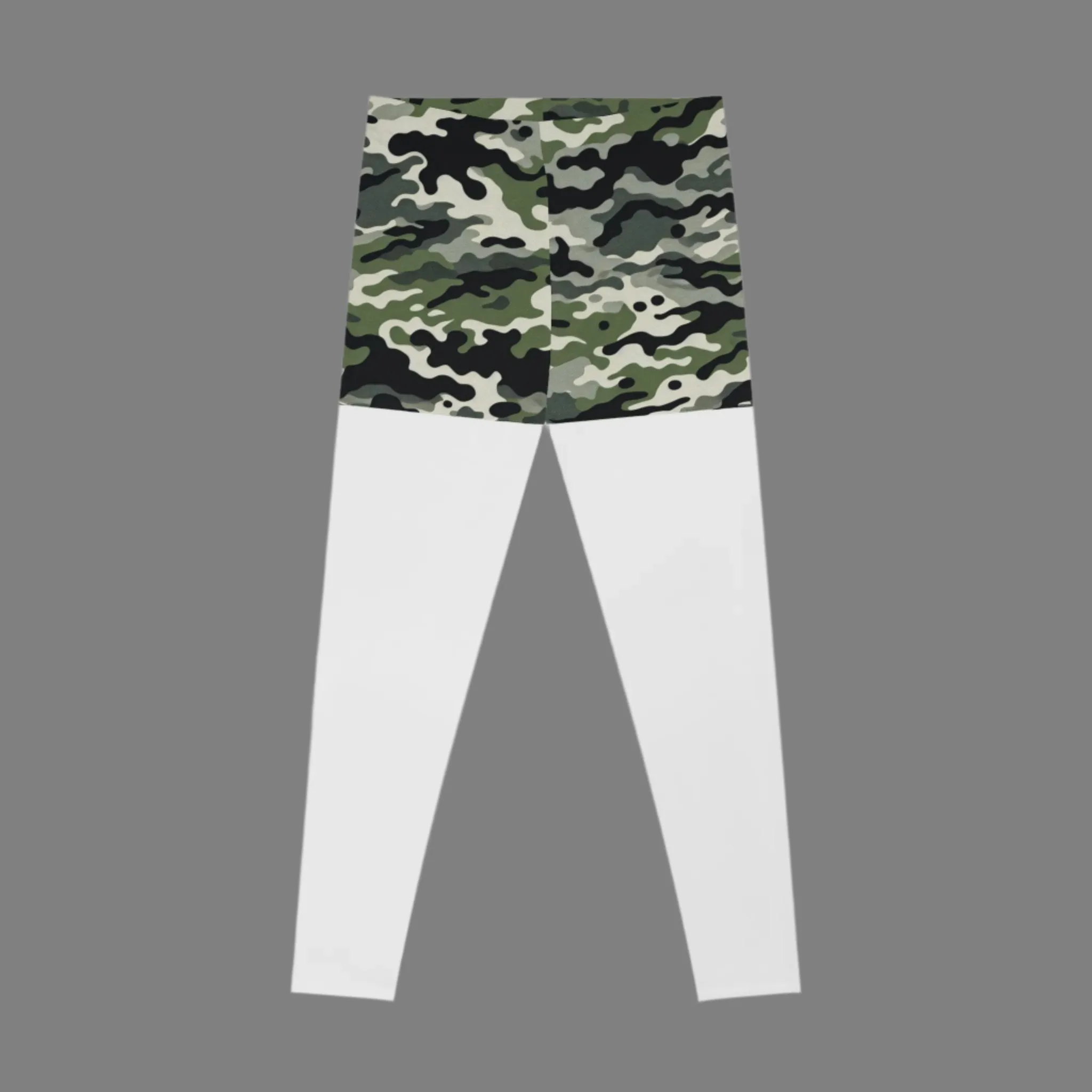 Camo Shorts - Leggings - White