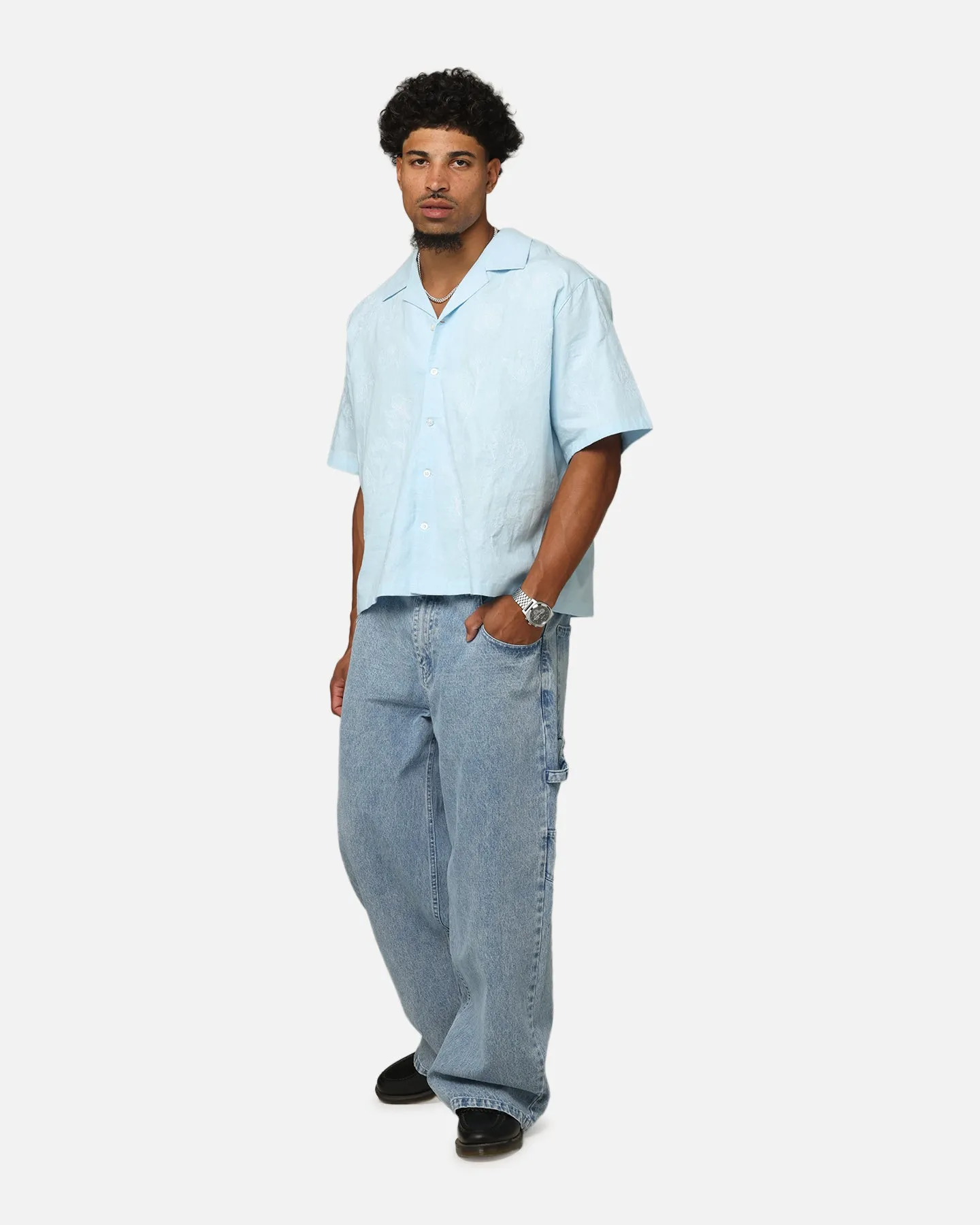 Carre Baggy Carpenter Jeans Light Blue Denim