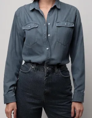 Charcoal-colored Denim Shirt