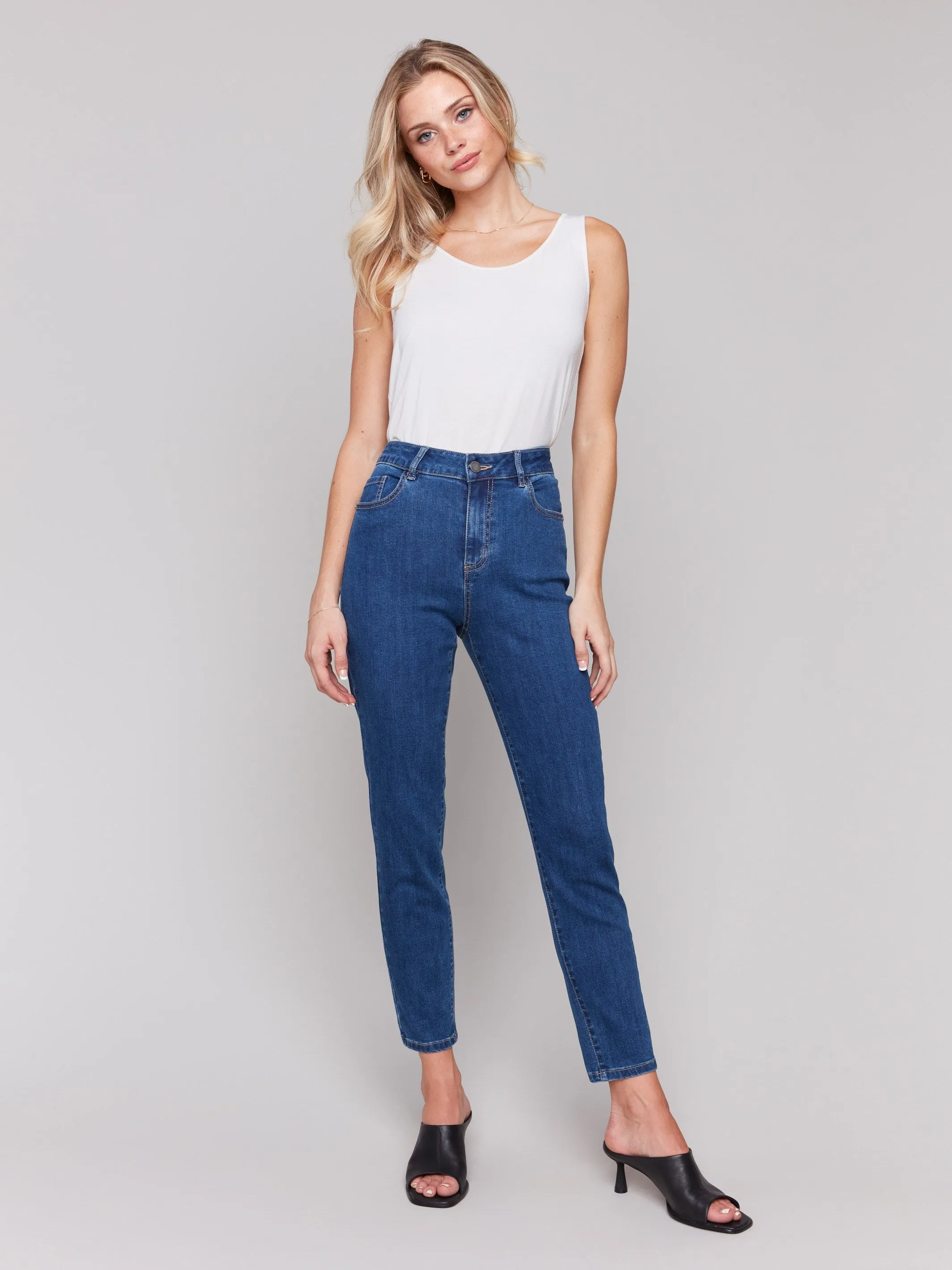 Claudia Slim Leg Jeans - Indigo