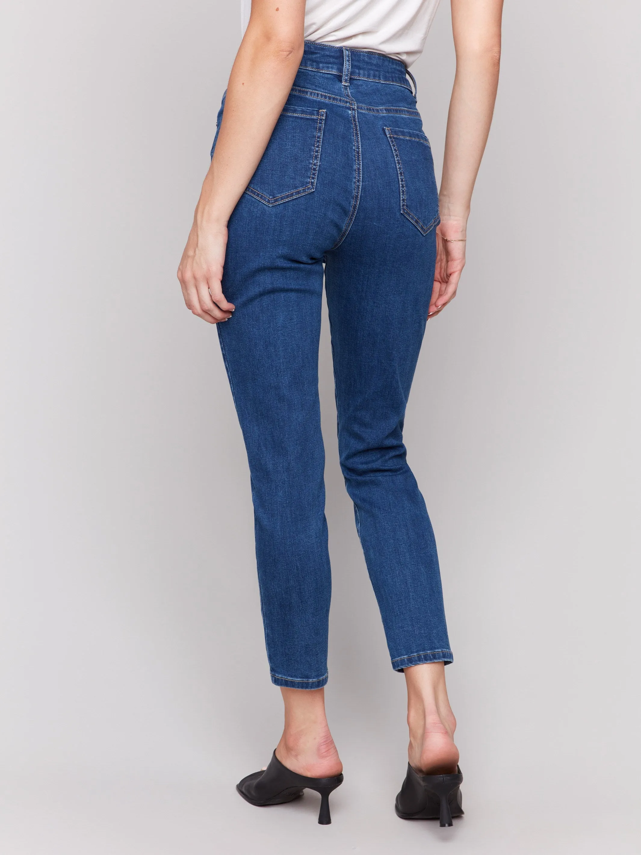 Claudia Slim Leg Jeans - Indigo