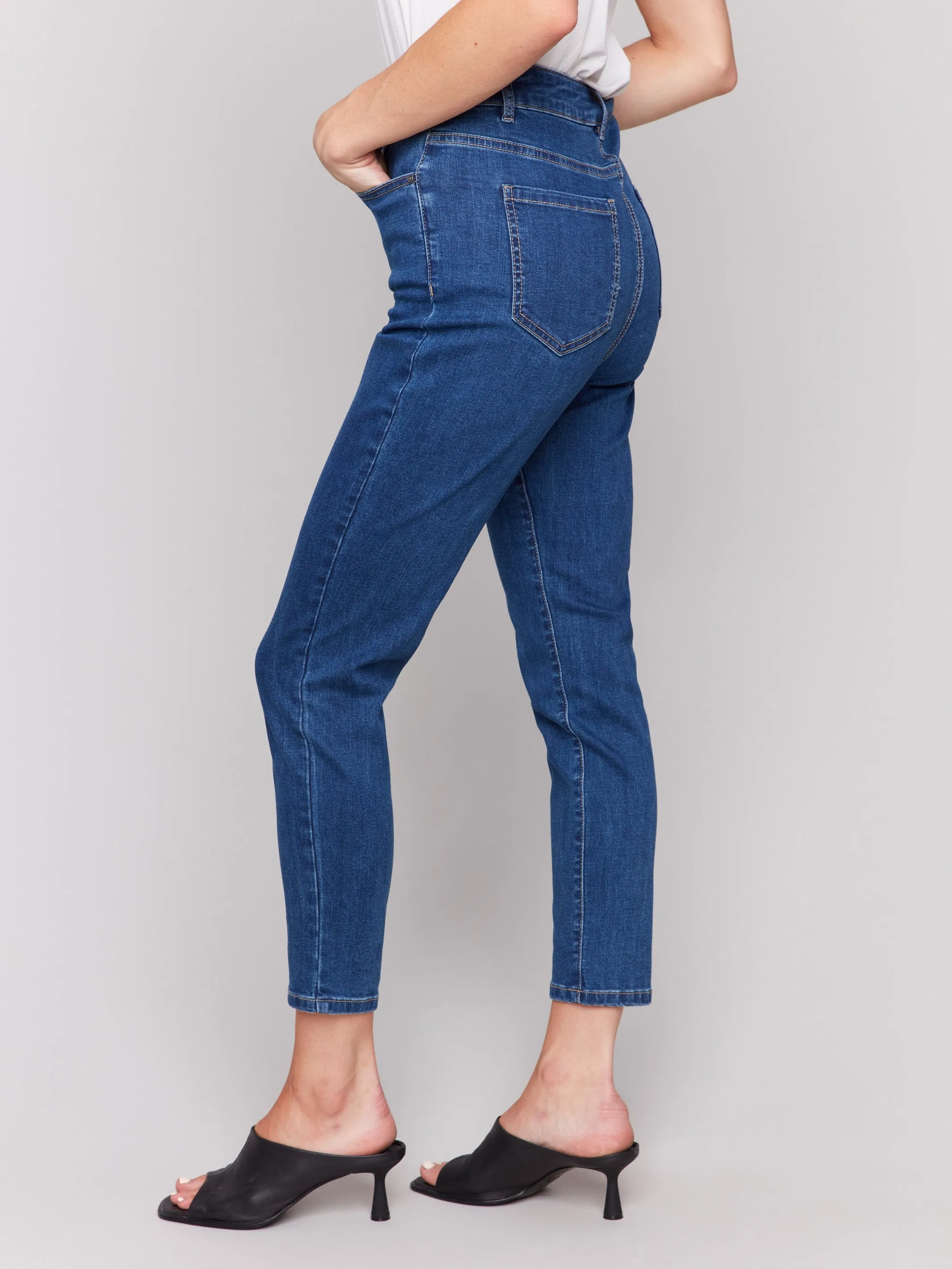 Claudia Slim Leg Jeans - Indigo