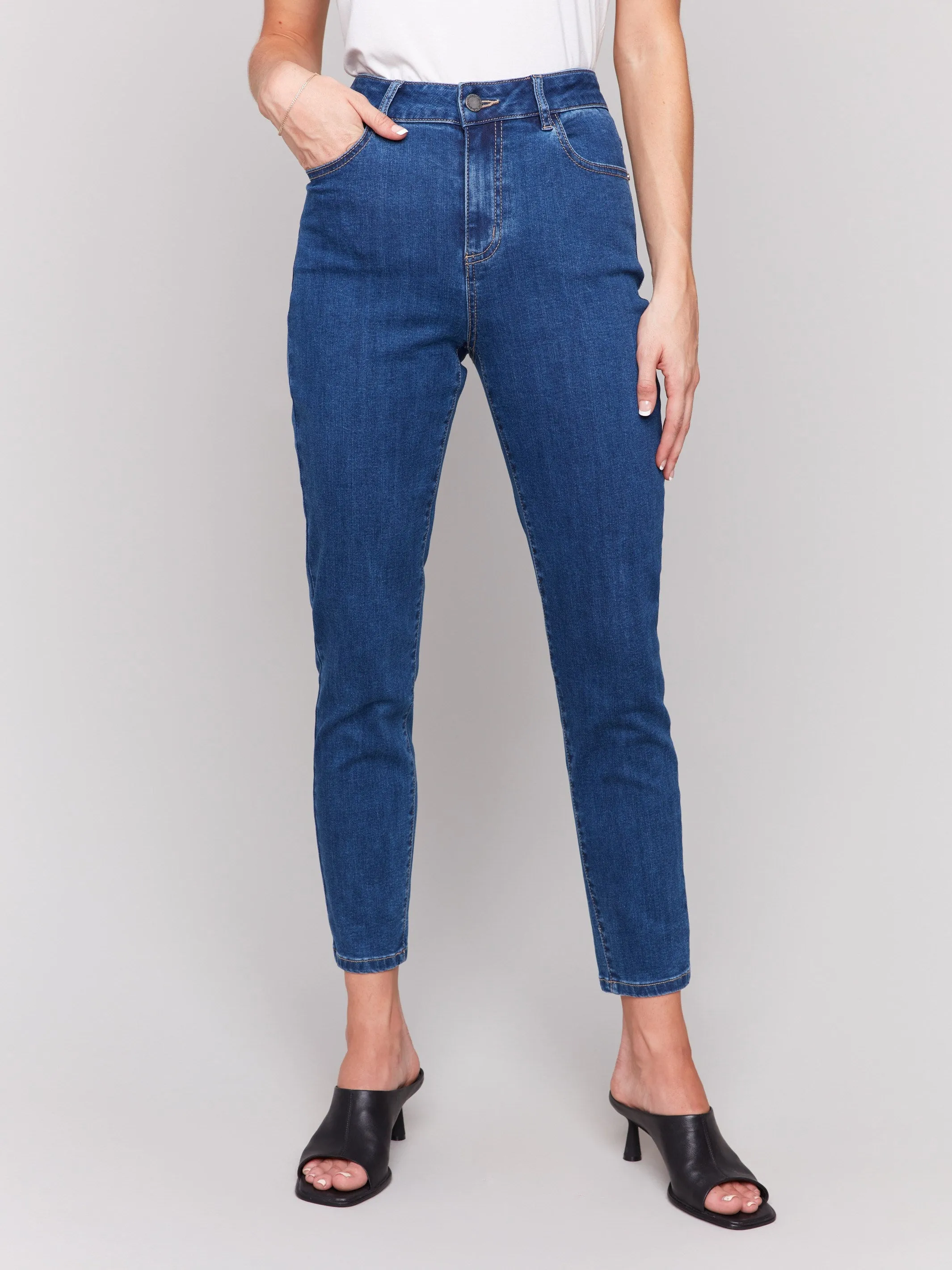 Claudia Slim Leg Jeans - Indigo