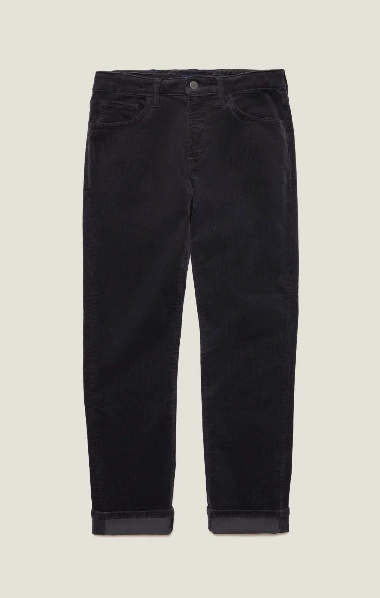 Cool Tapered Leg Pants in Charcoal Cord