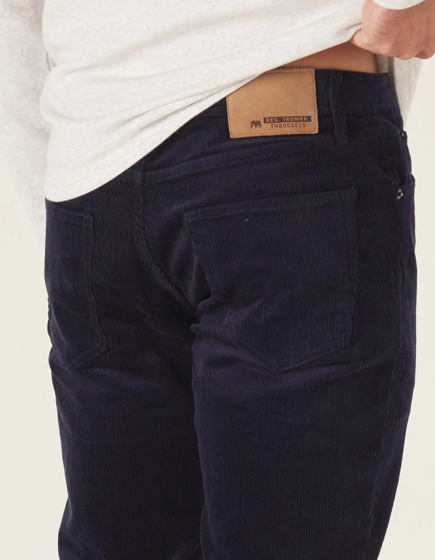 Cord 5 Pocket Pant in Navy