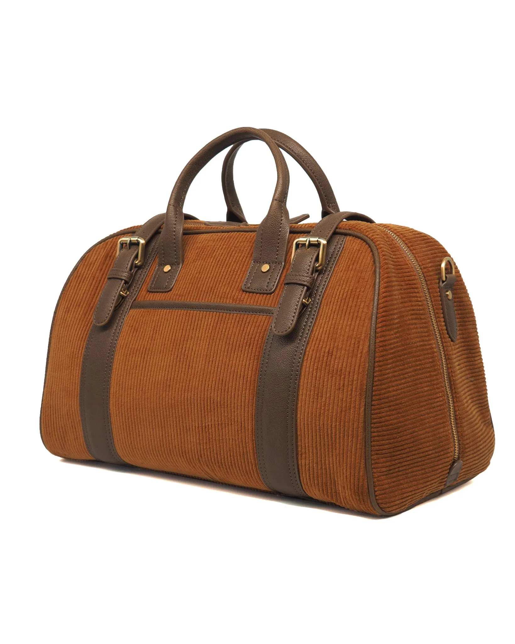 Corduroy Voyage Duffel (Umber/ Khaki)