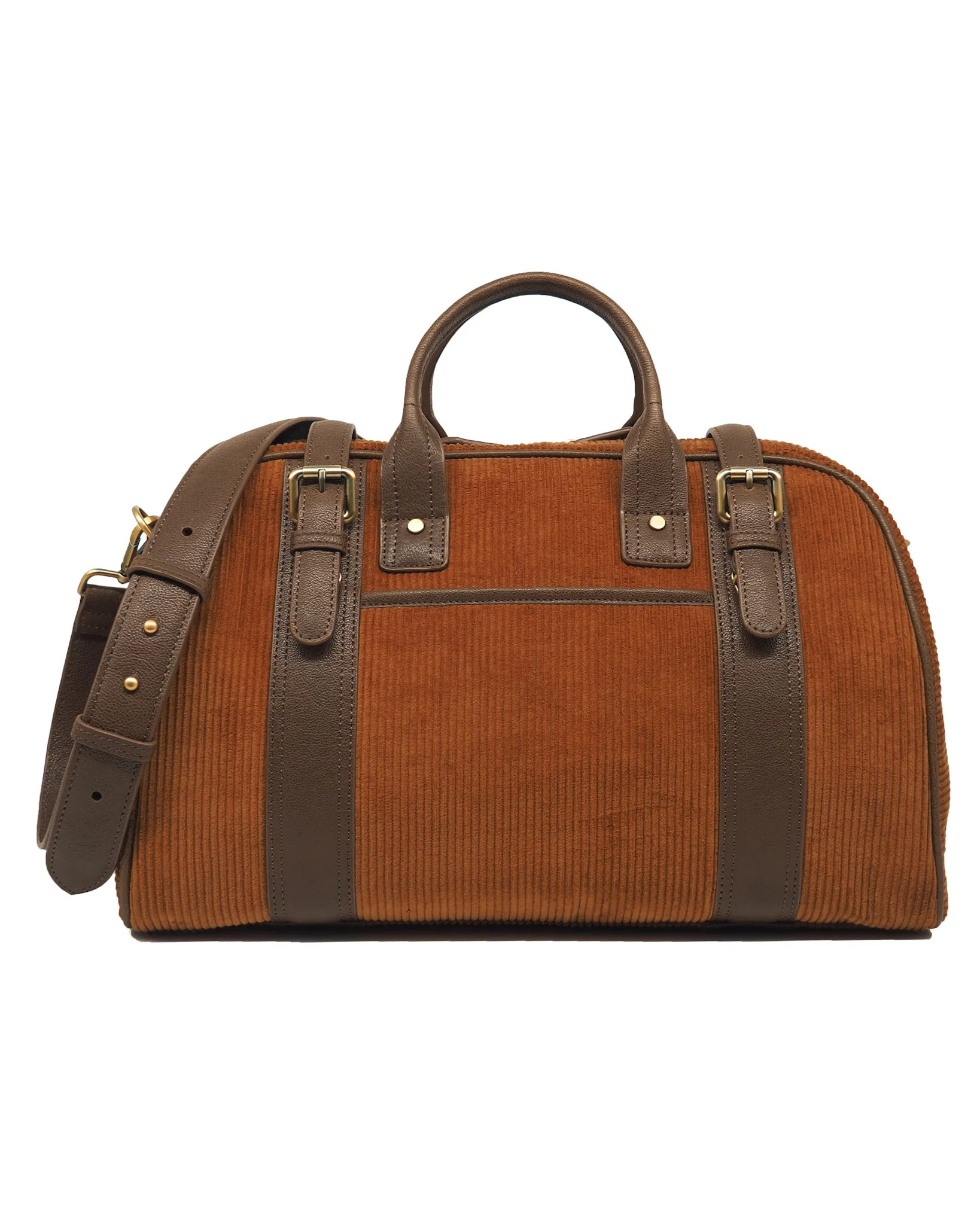 Corduroy Voyage Duffel (Umber/ Khaki)