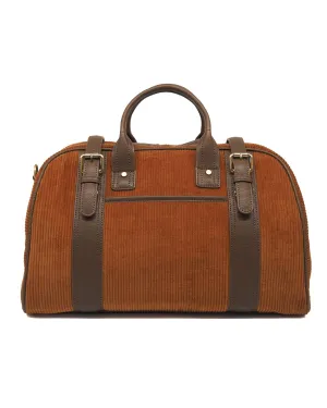 Corduroy Voyage Duffel (Umber/ Khaki)