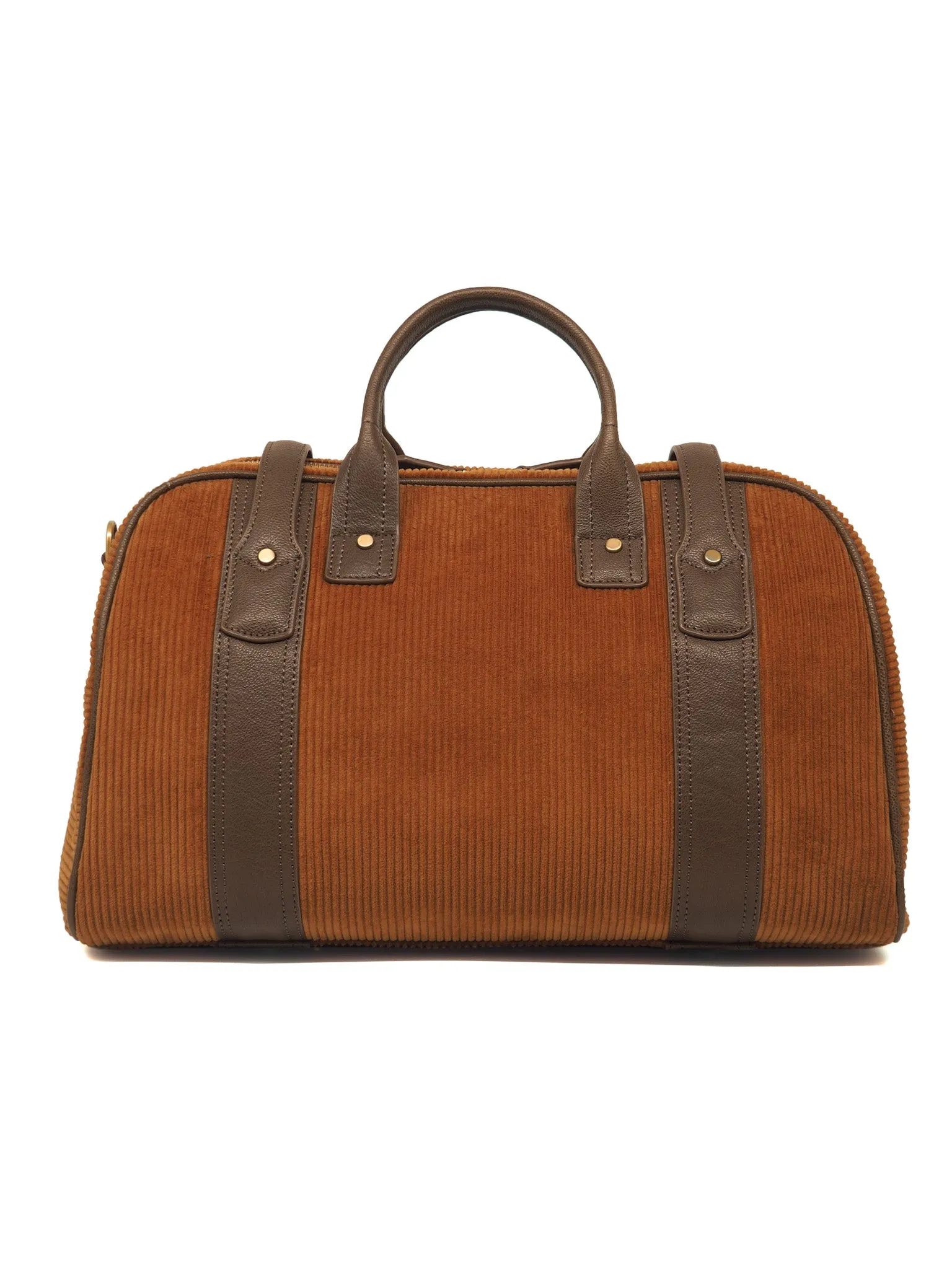 Corduroy Voyage Duffel (Umber/ Khaki)