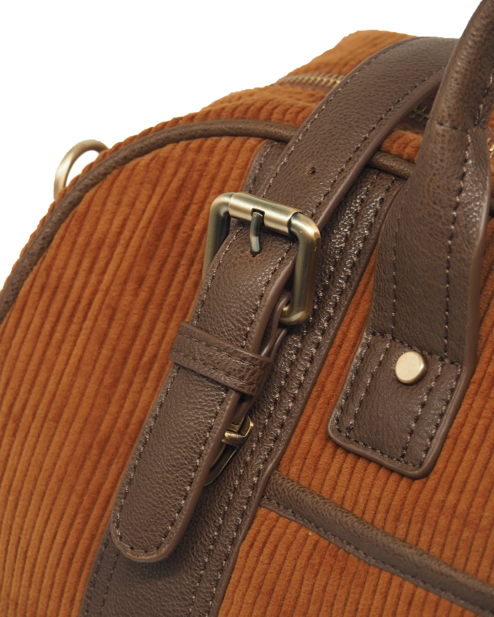 Corduroy Voyage Duffel (Umber/ Khaki)