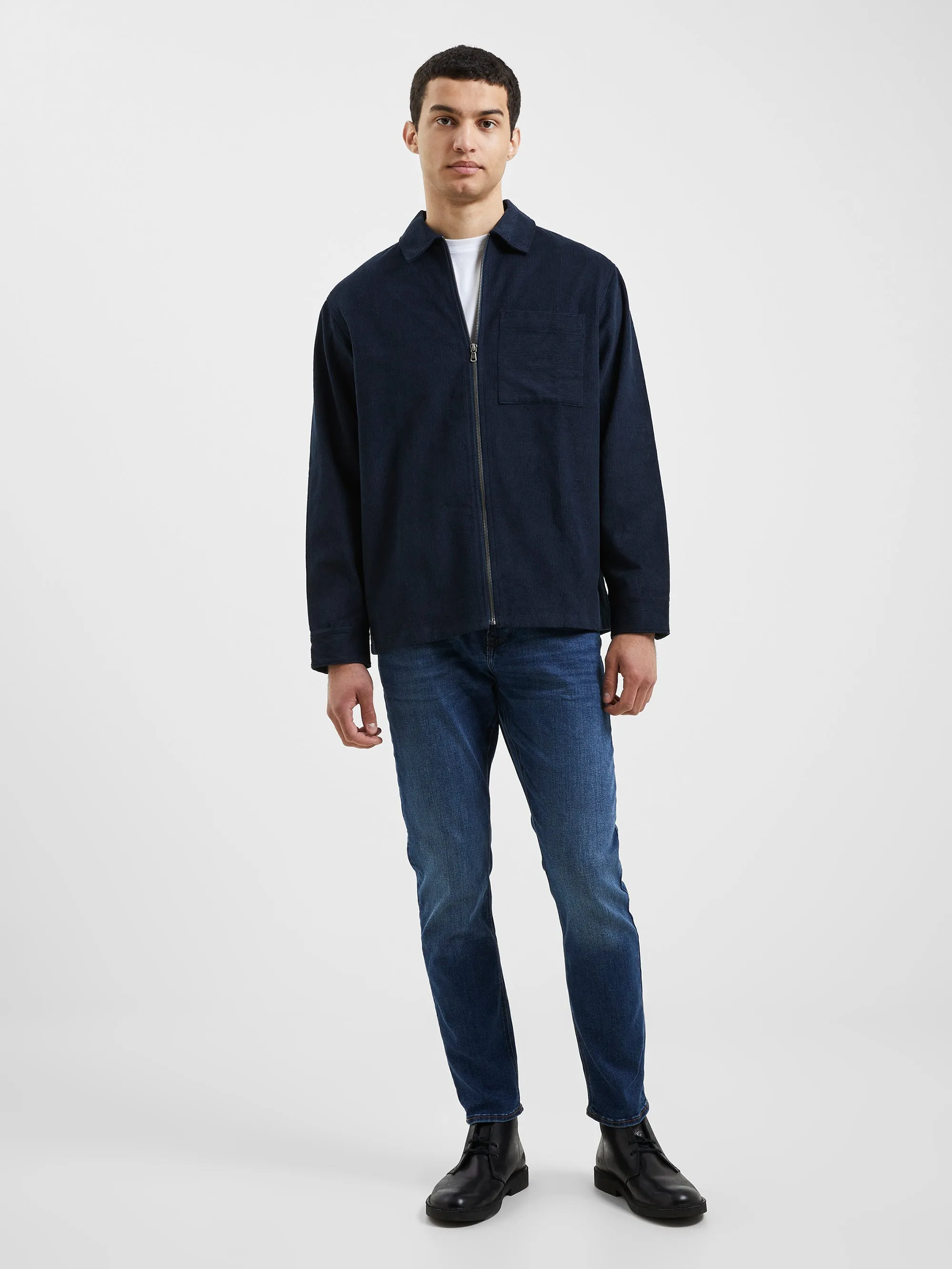 Corduroy Zip Overshirt