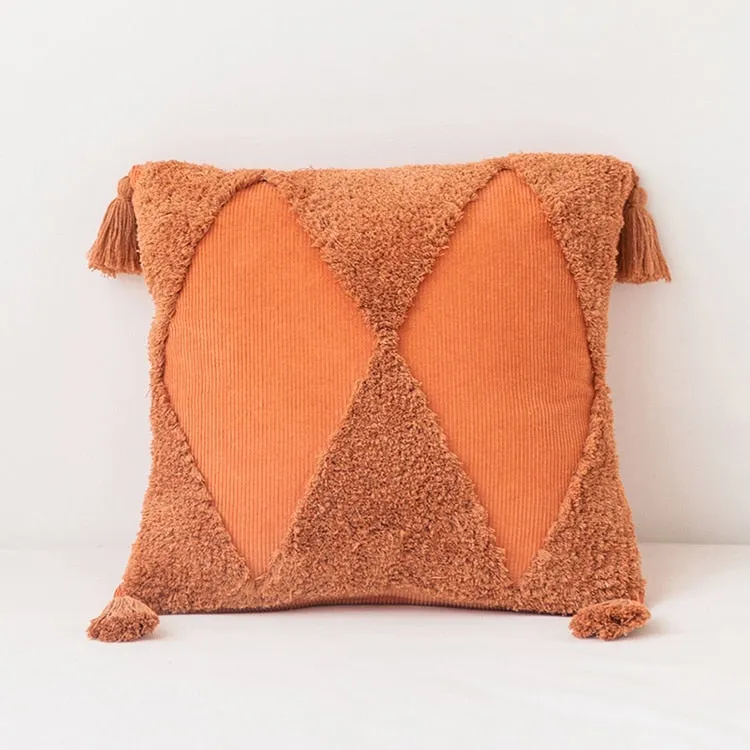 Cotton Corduroy Textured Pillow Cover