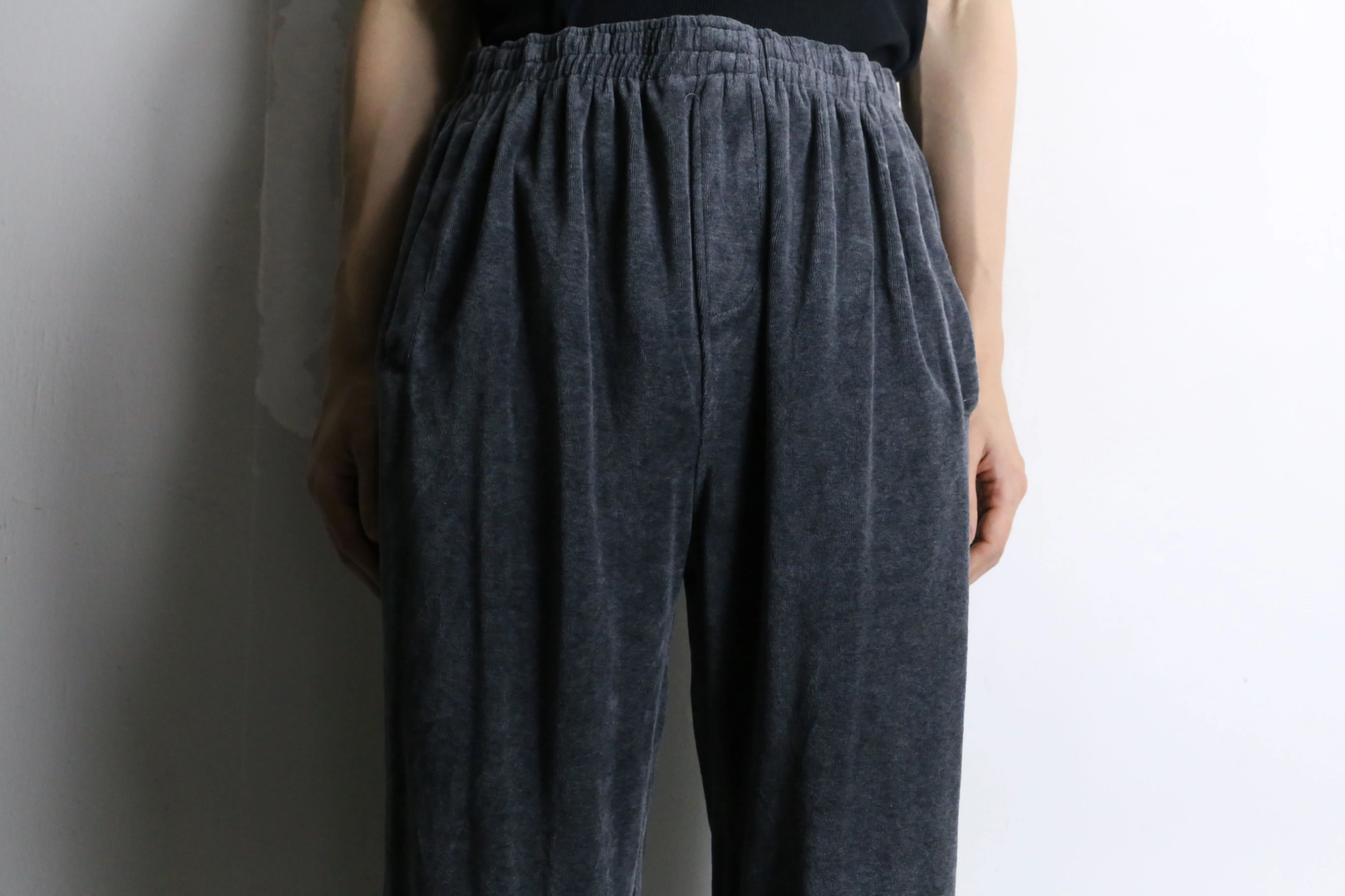 dark gray wide straight track pants