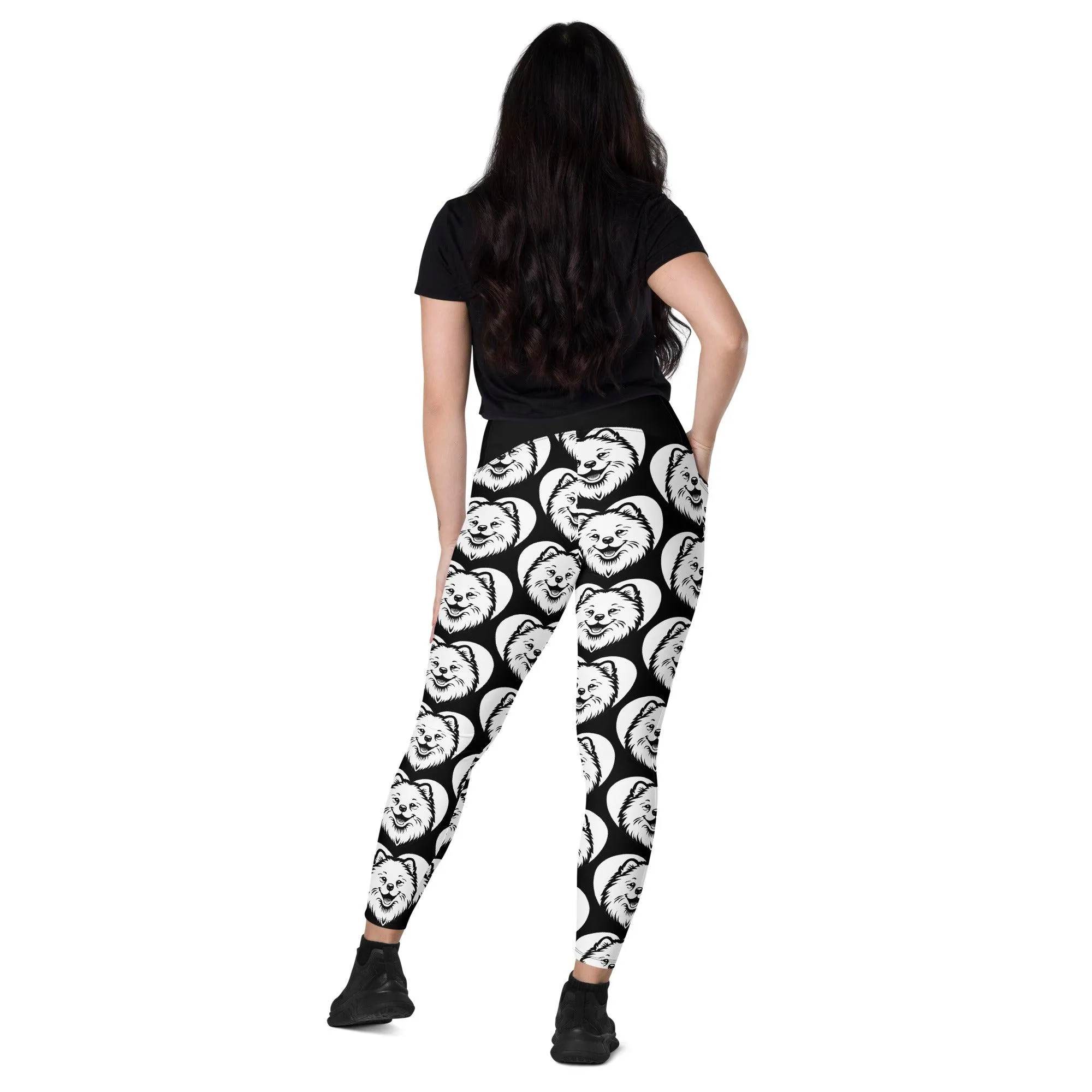 DOG BREED LEGGINGS with pockets - SAMOYED - HERTTAHOUND