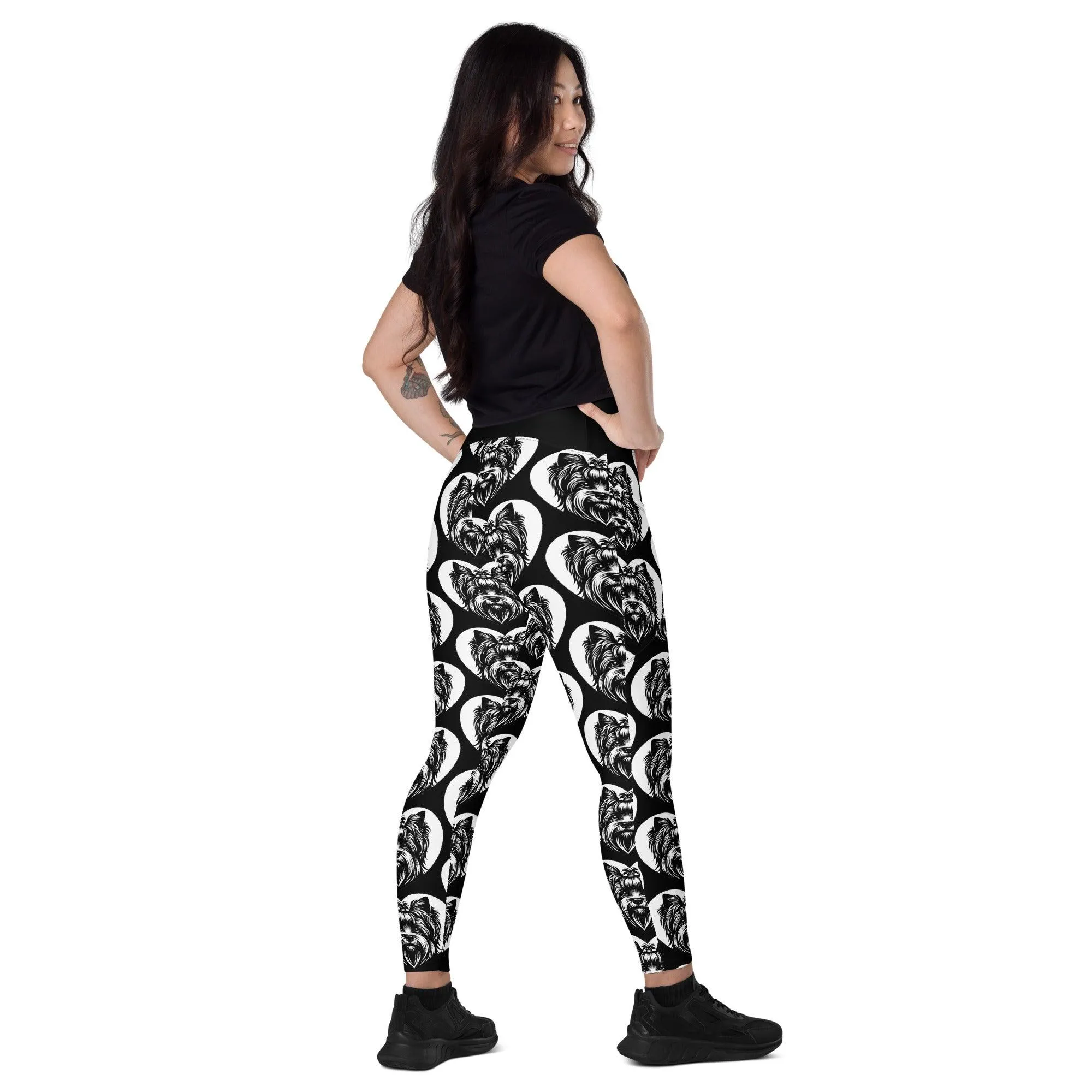 DOG BREED LEGGINGS with pockets - SILKY TERRIER - HERTTAHOUND