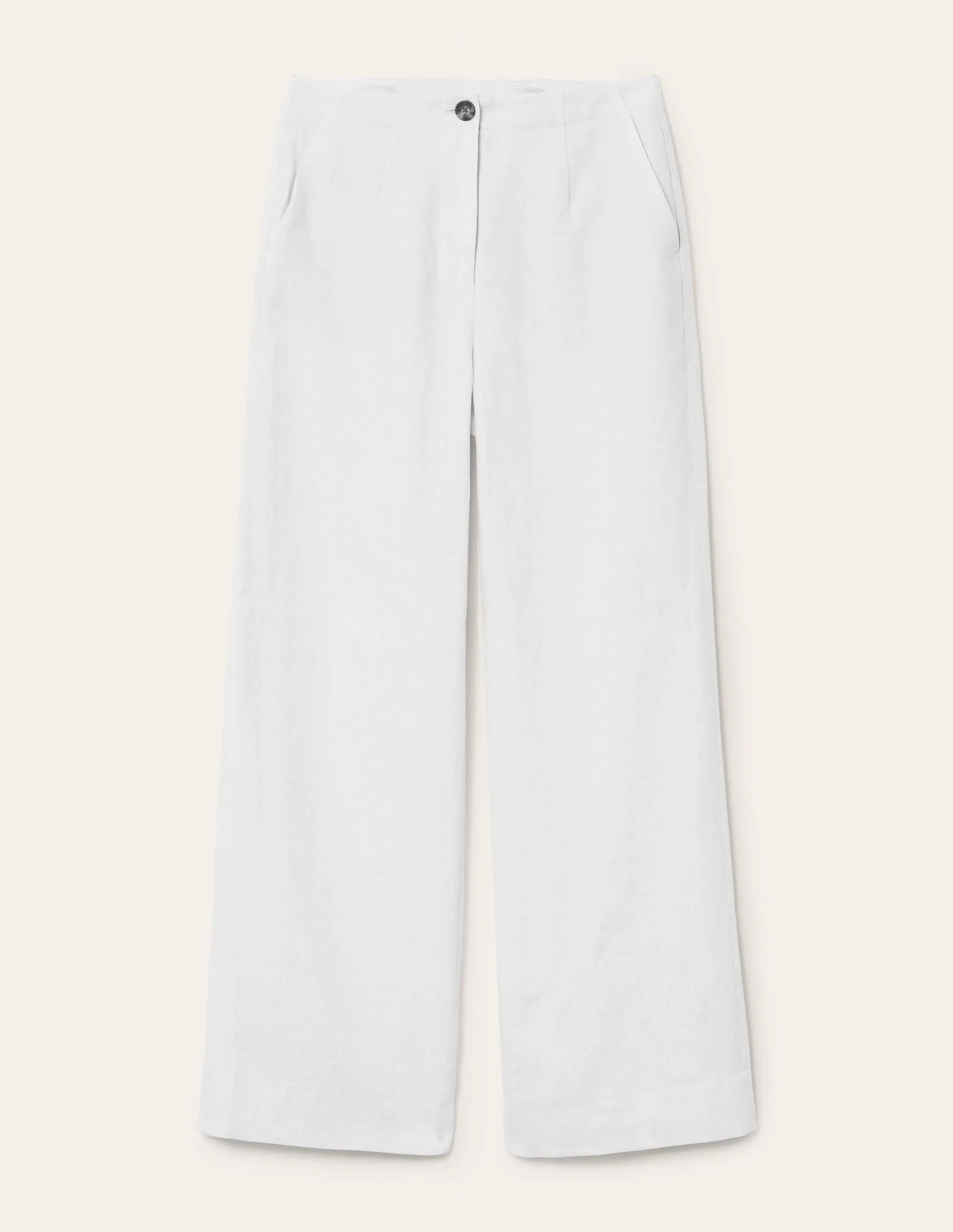 Eldon Linen Trousers-White