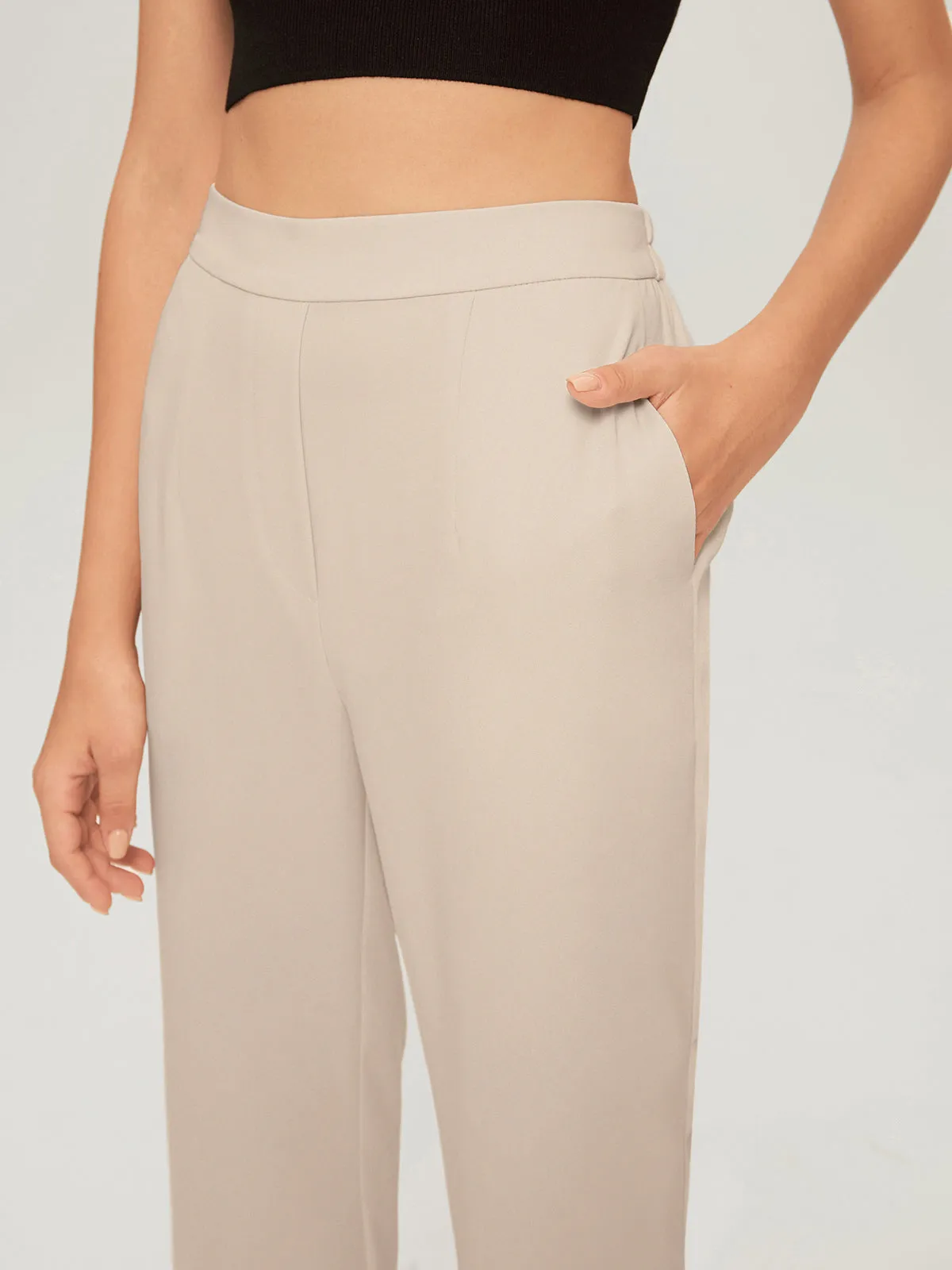 Everyday Cropped Graceful Slim Trousers