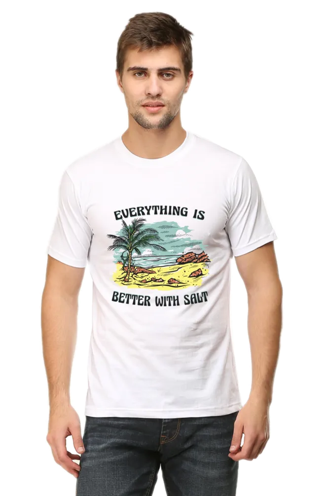 Everything is Better With Salt Printed T-shirt for men