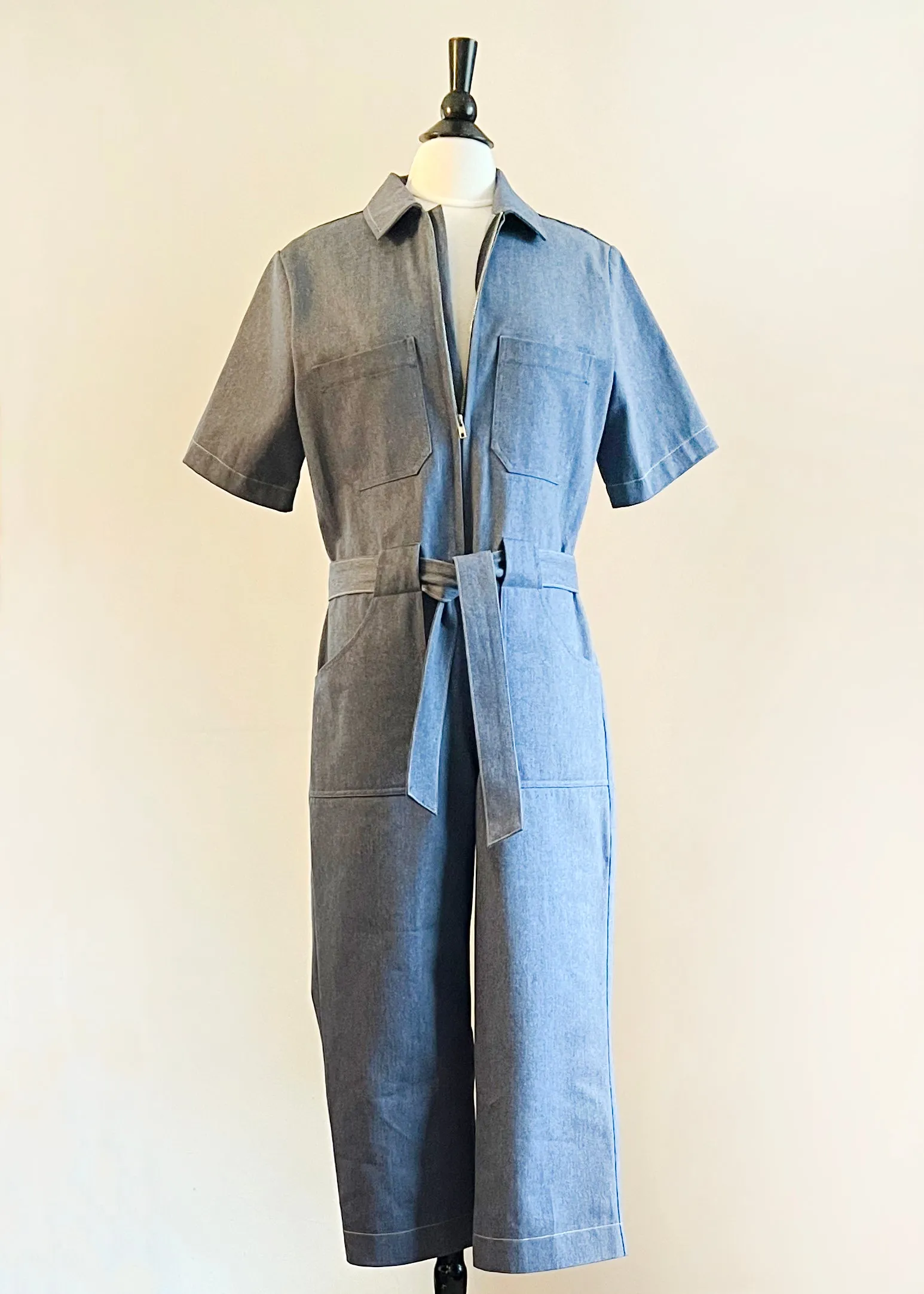 Frankie Boiler Suit - Upcycled Denim