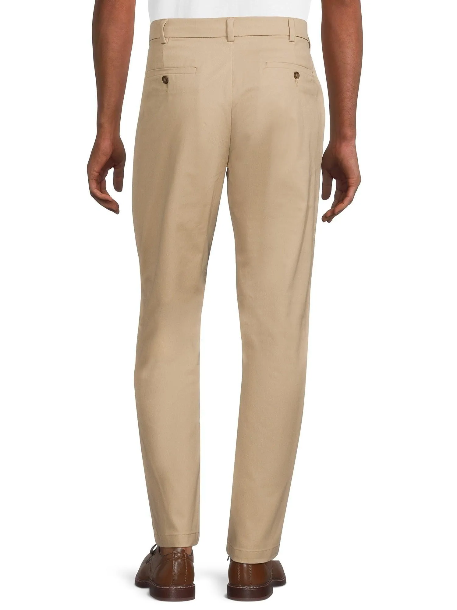 George Men's Premium Straight Fit Khaki Pants