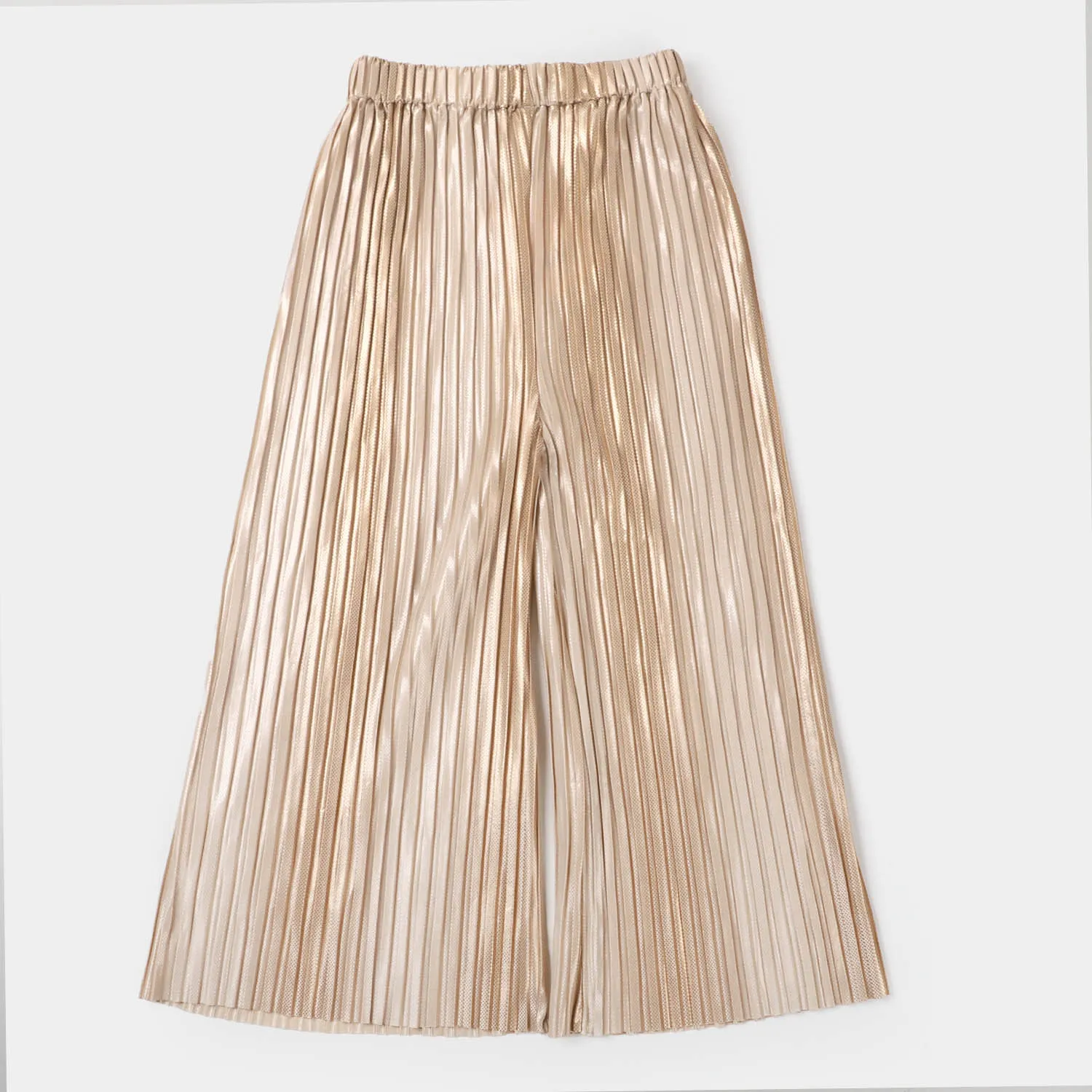 Girls Satin Styling Trouser - Golden