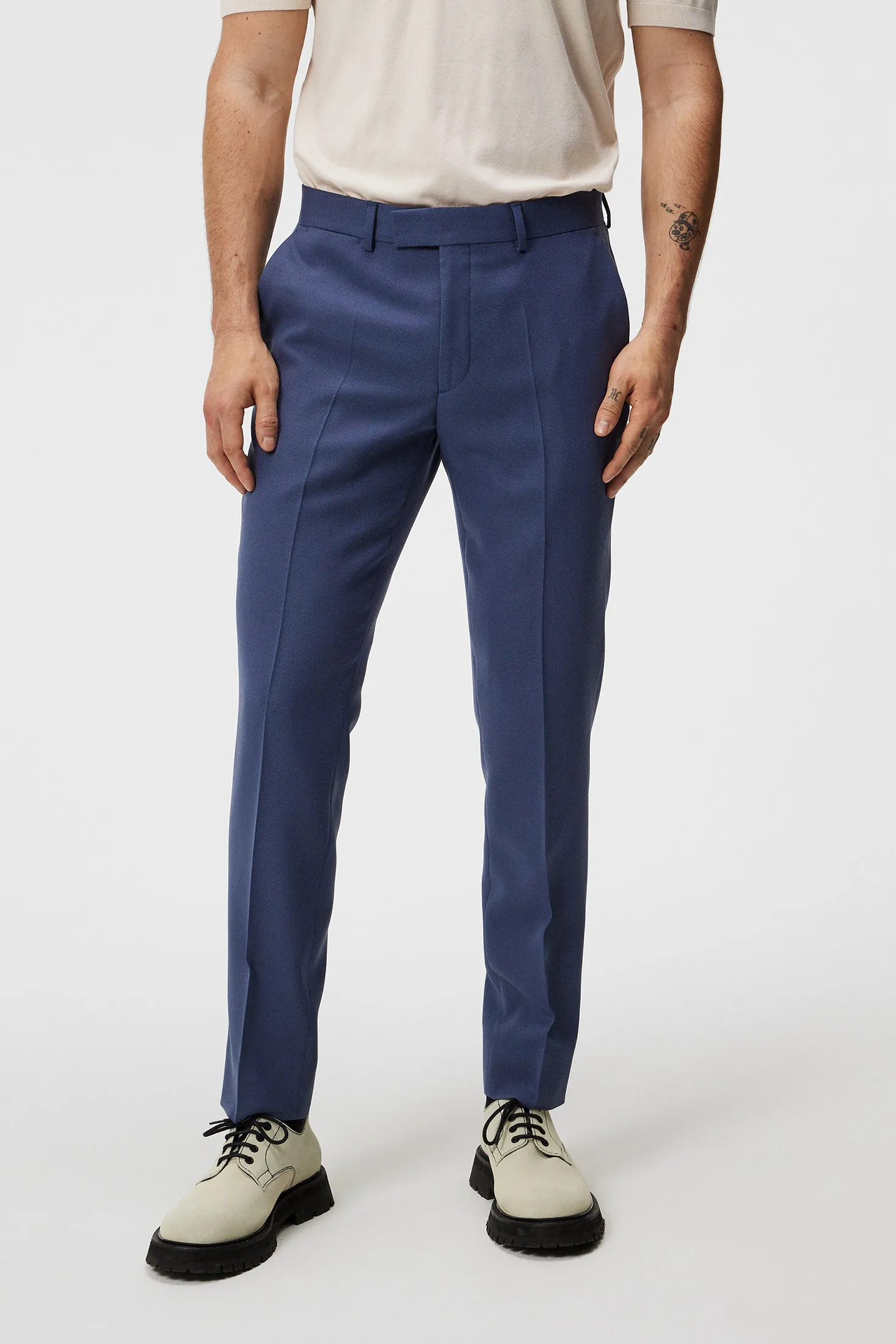 Grant Active Hopsack Pants / Bijou Blue