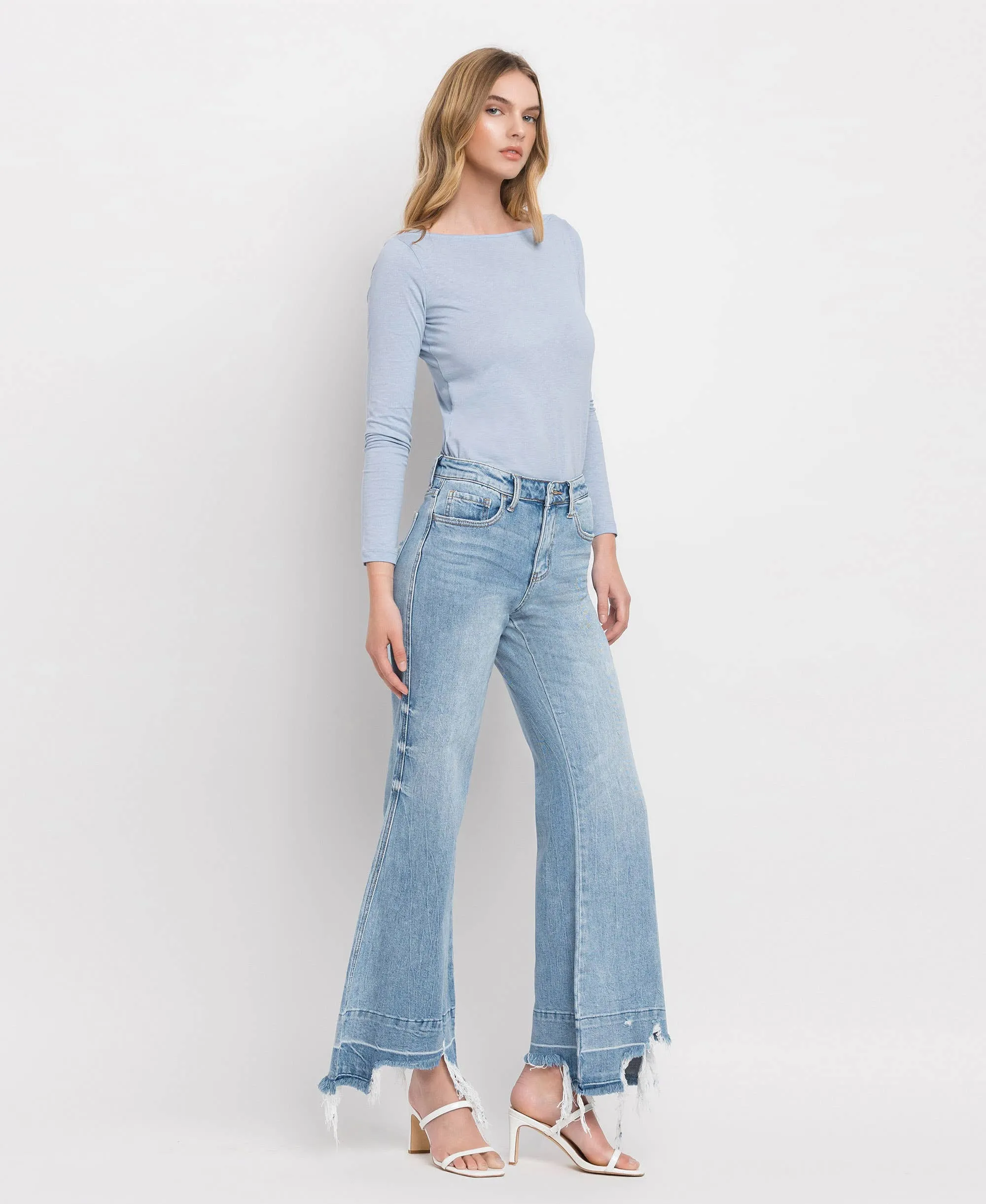 HIGH RISE FLARE JEANS