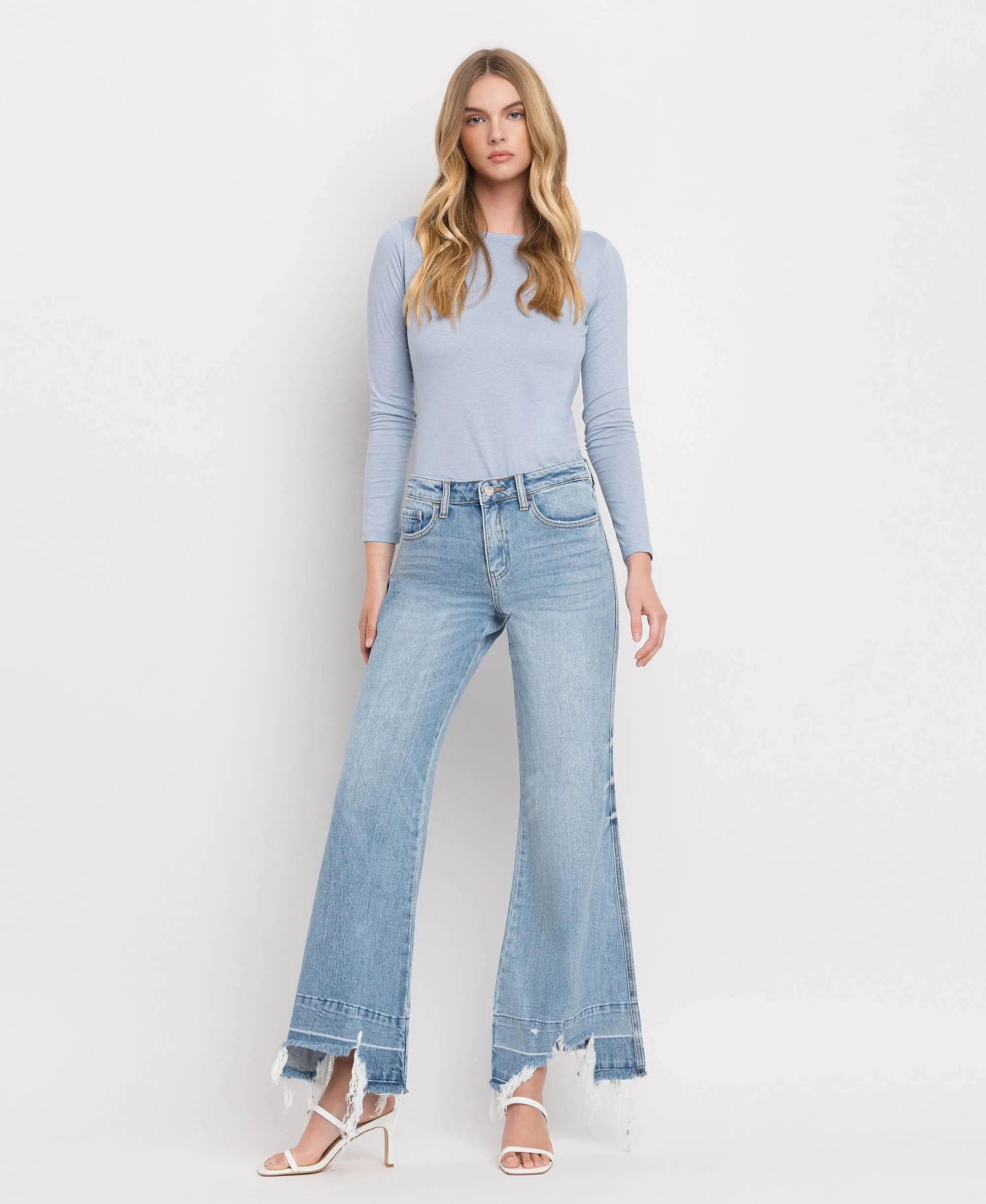 HIGH RISE FLARE JEANS