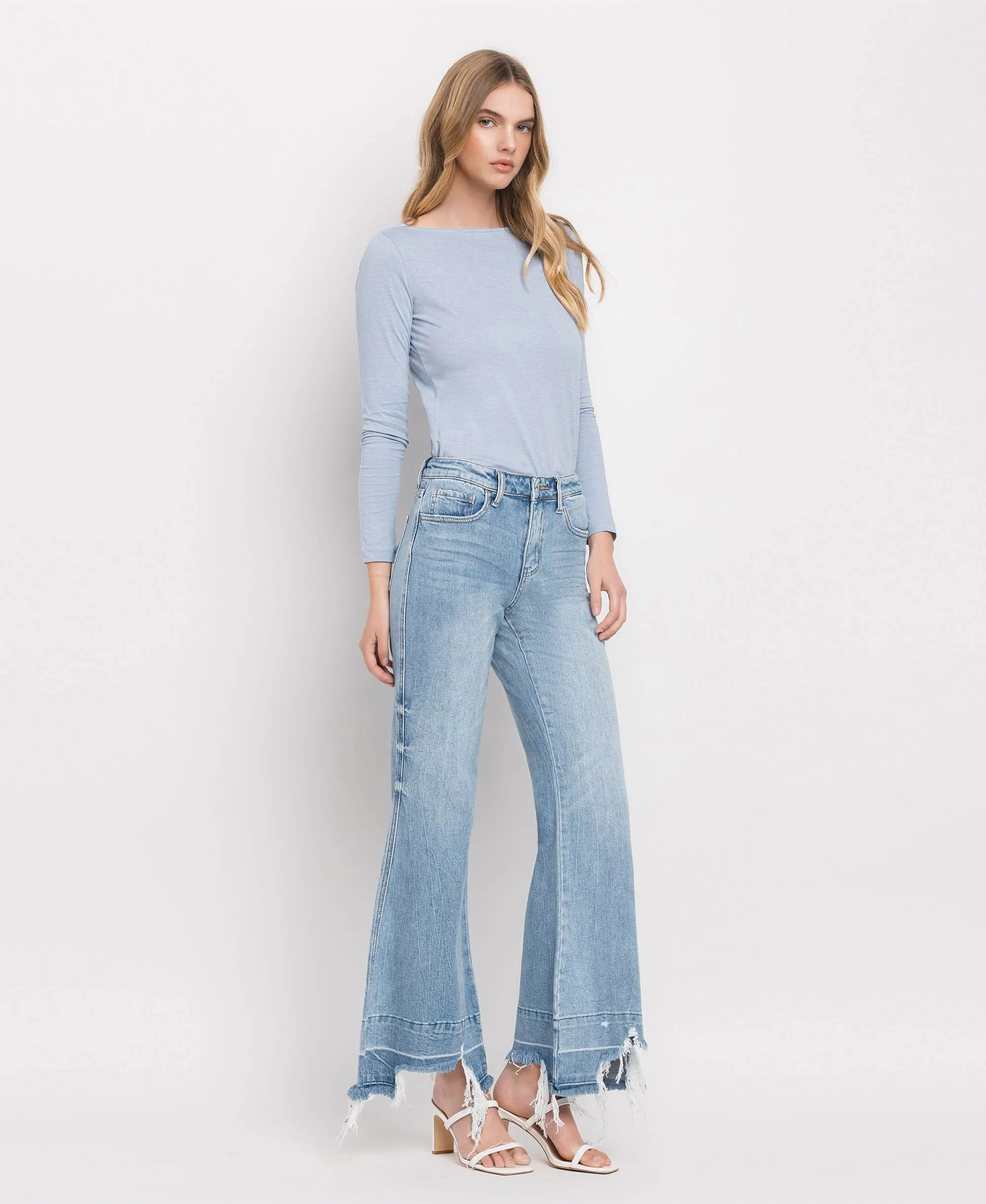 HIGH RISE FLARE JEANS