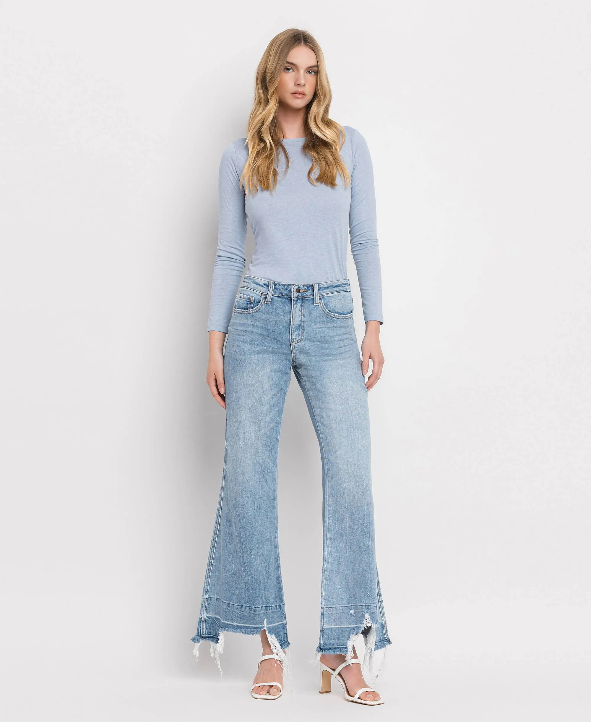 HIGH RISE FLARE JEANS