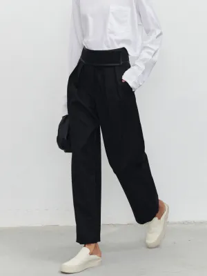 Hook-and-Loop Fastener Graceful Velcro Dress Pants