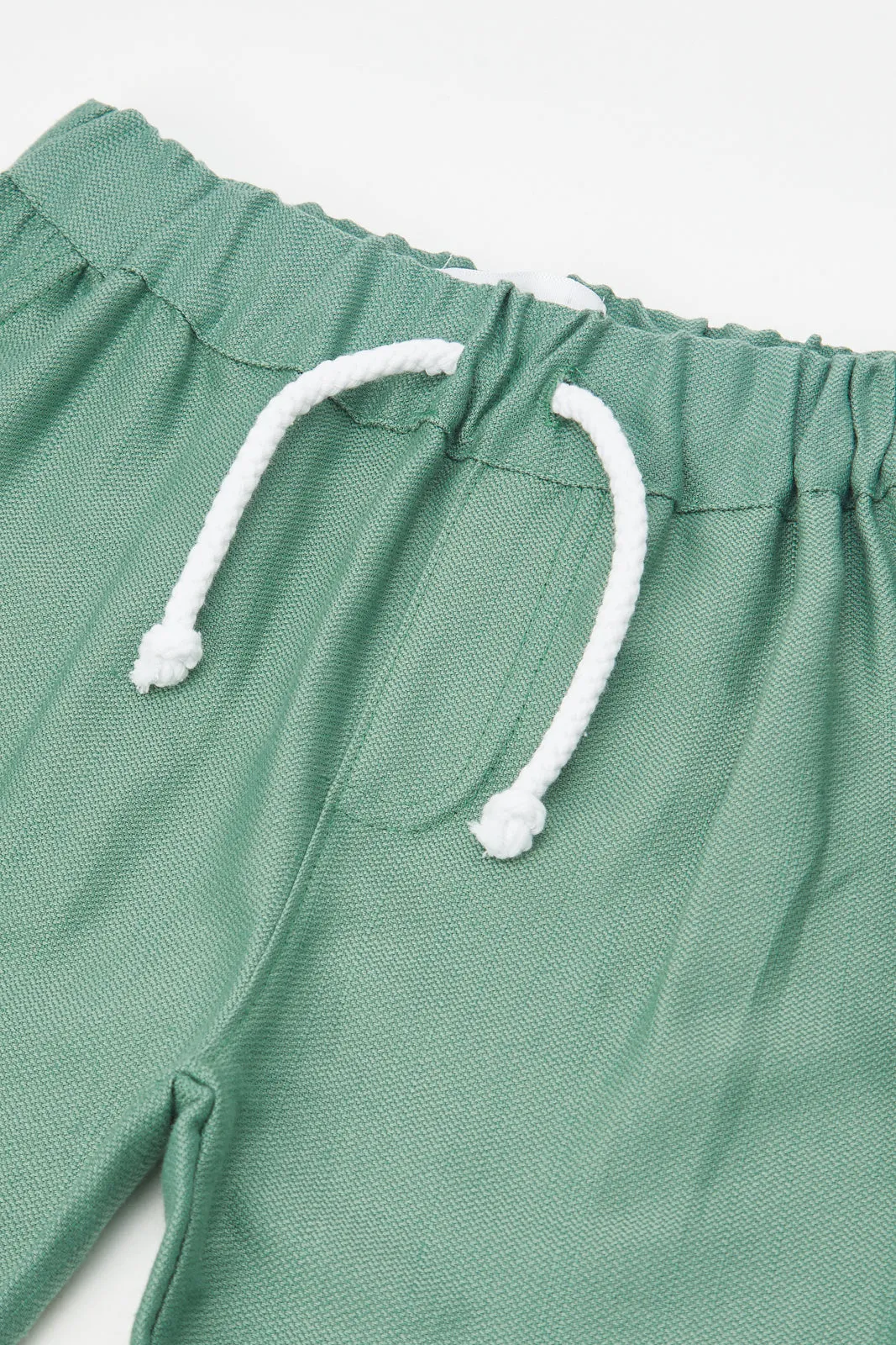 Infant Boys Green Linen Chino Trousers